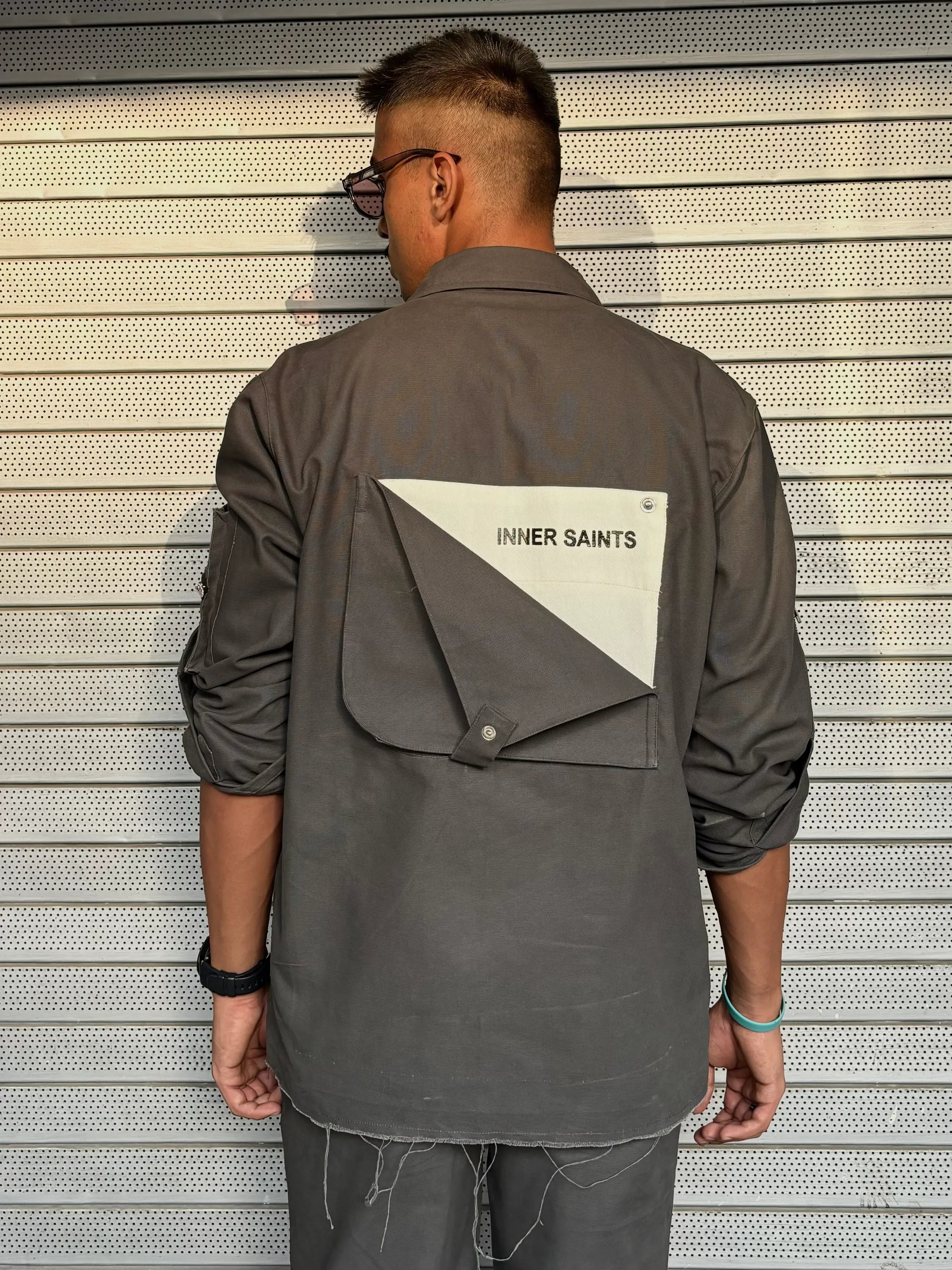 3D Box Grey Unisex Jacket