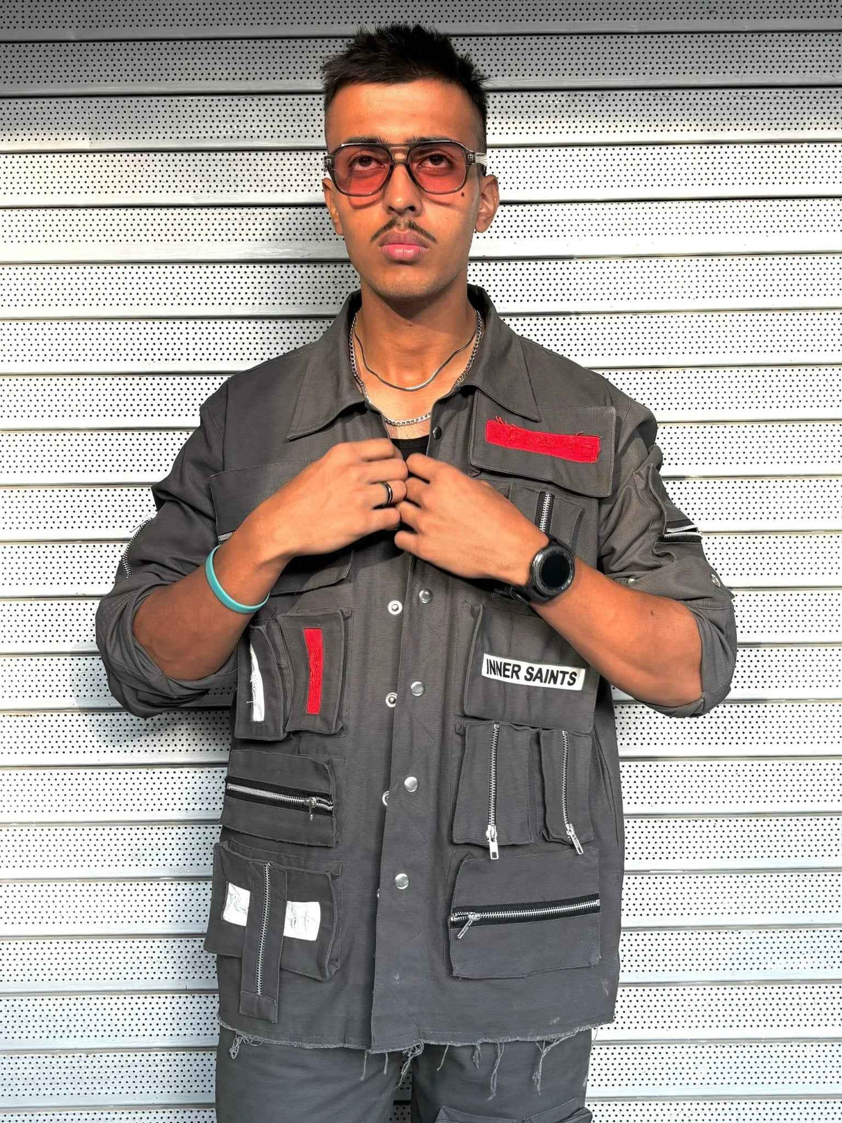3D Box Grey Unisex Jacket