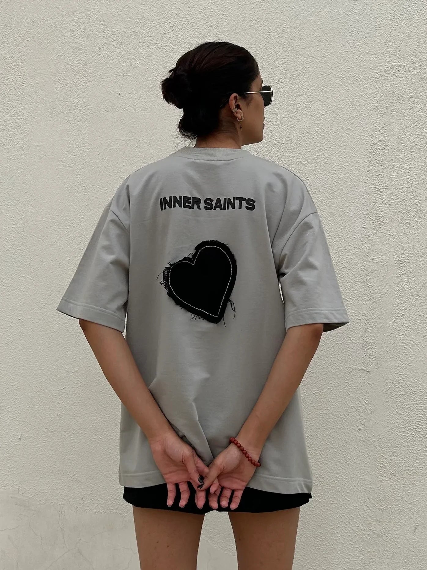 One Last Time Smoke Grey Oversized T-Shirt