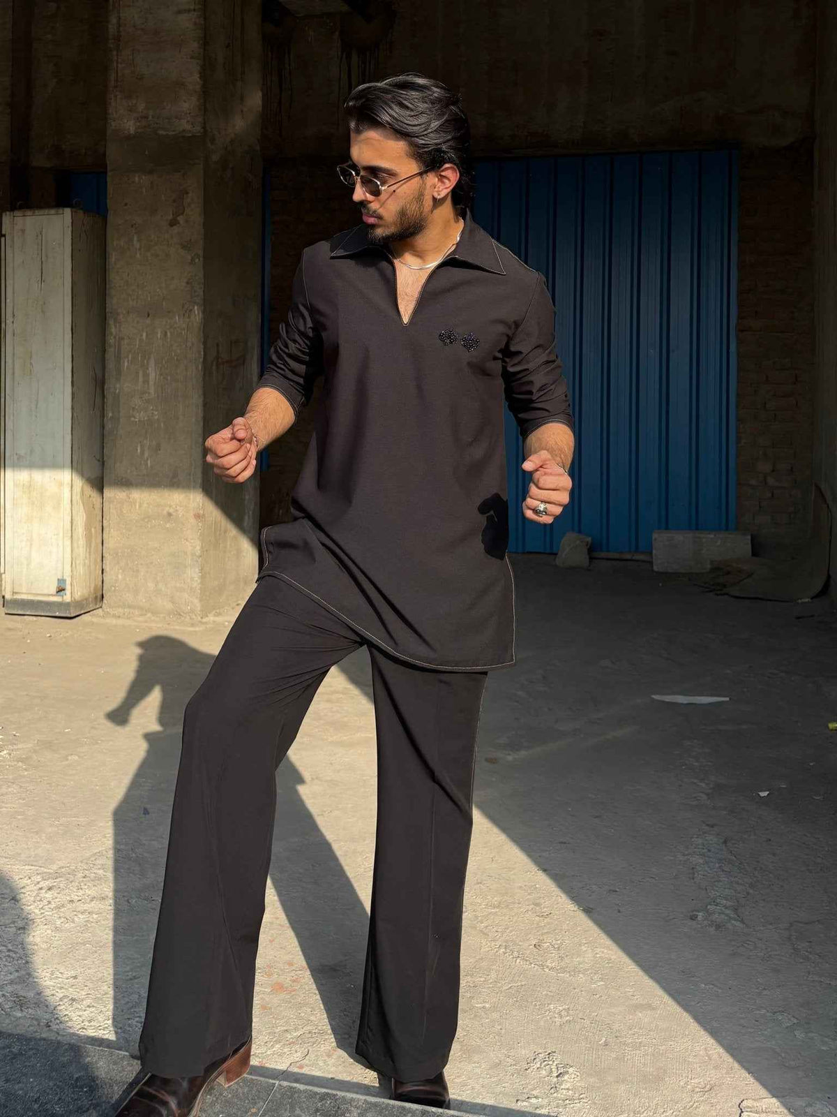 Black Classic Kurta Co-ord