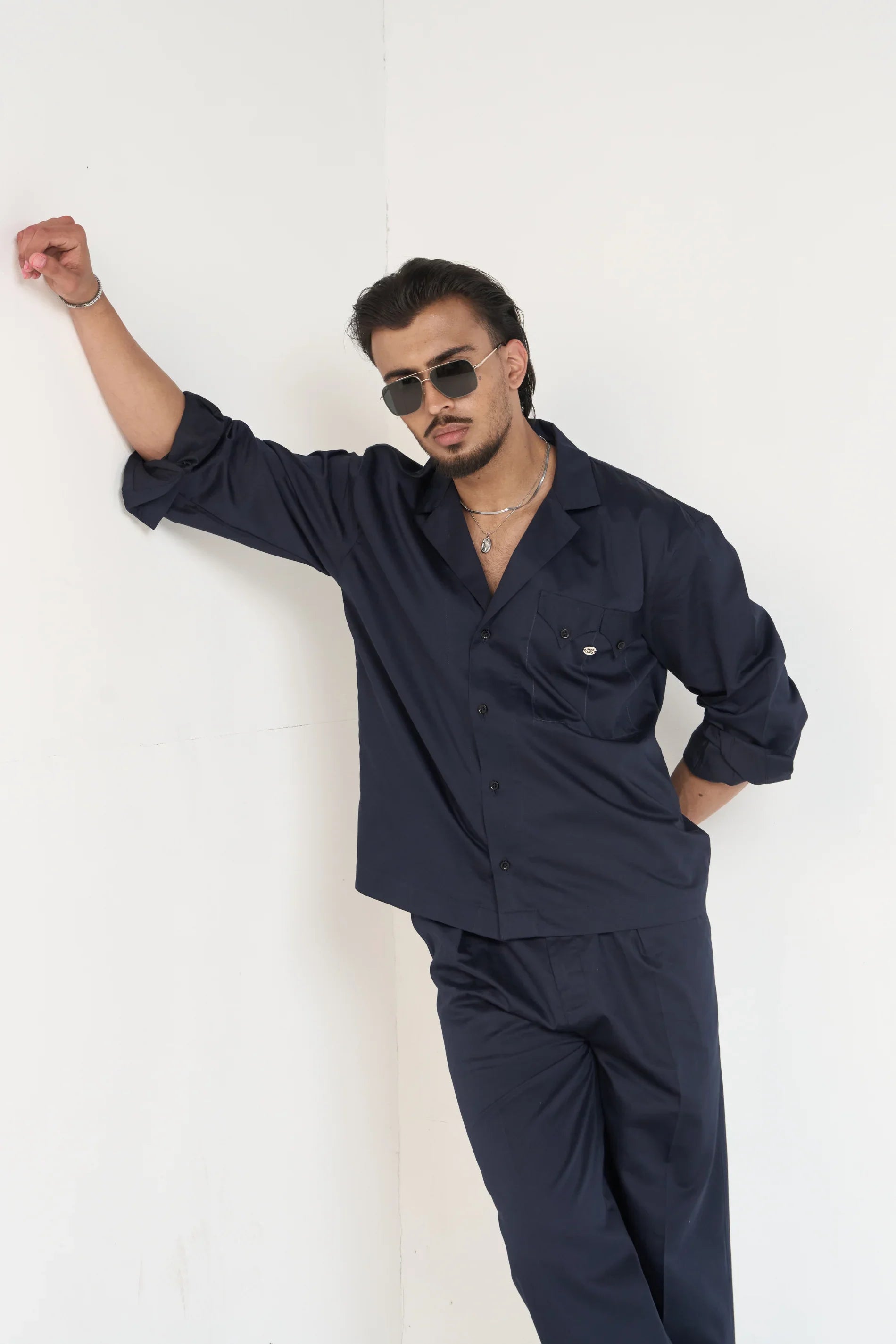 Navy Essential Men Co-ord Set -