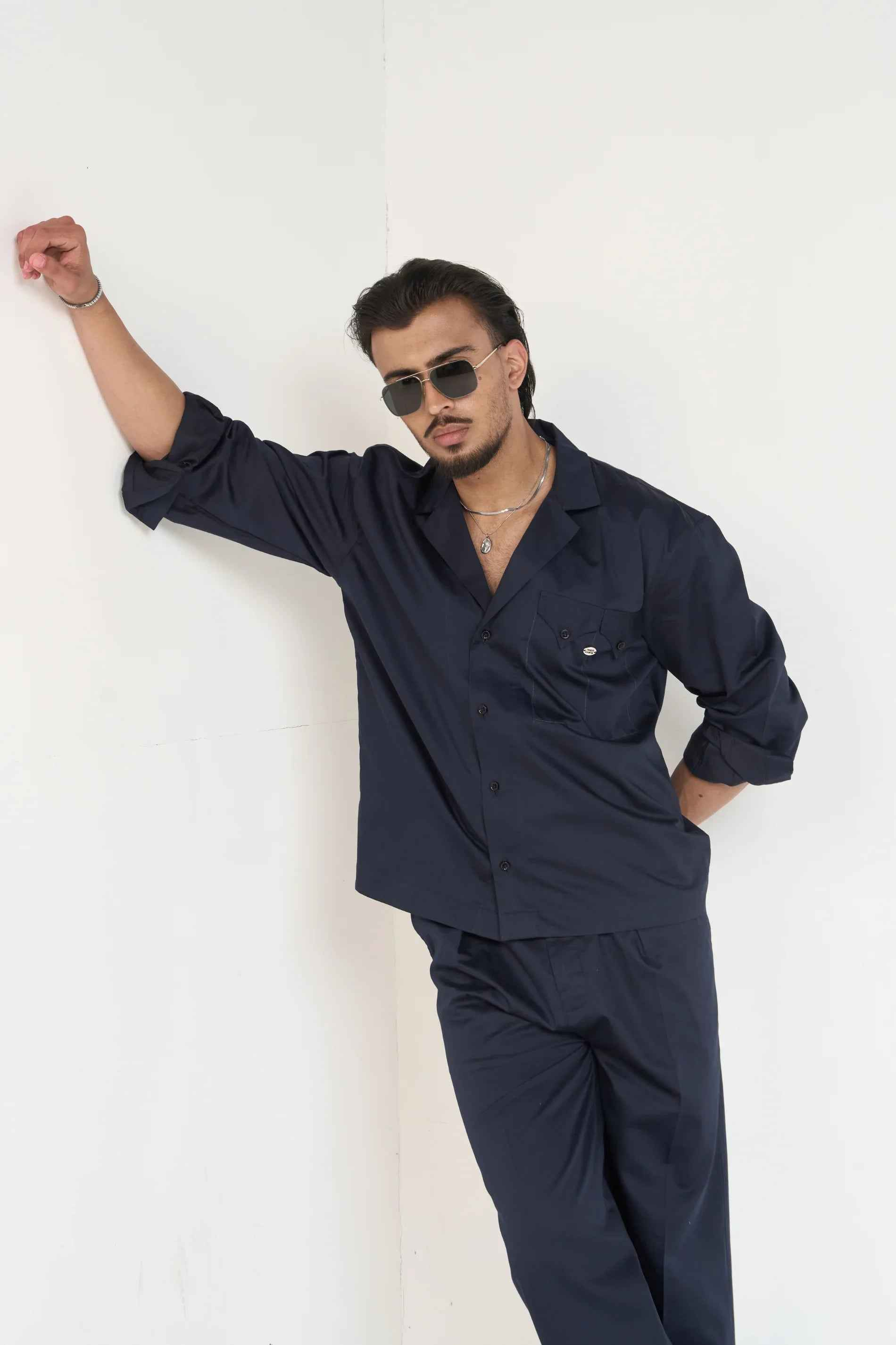 Navy Essential Men Co-ord Set -