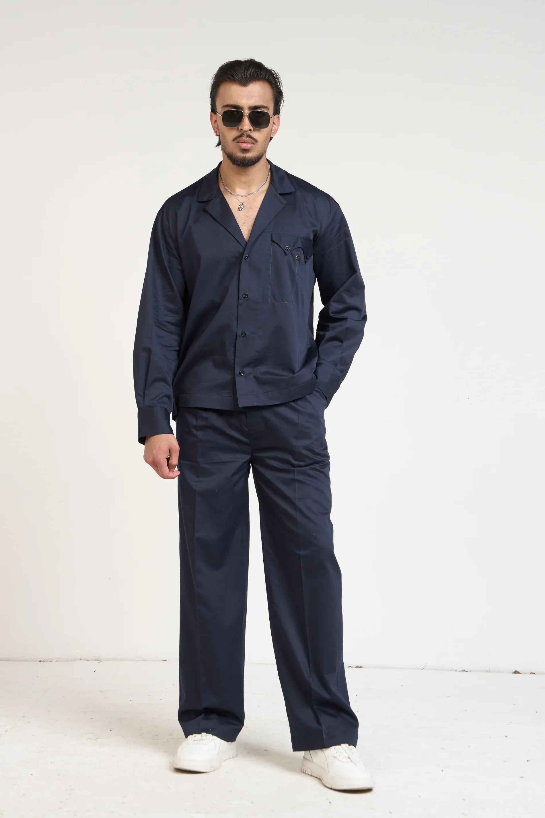 Navy Essential Men Co-ord Set -