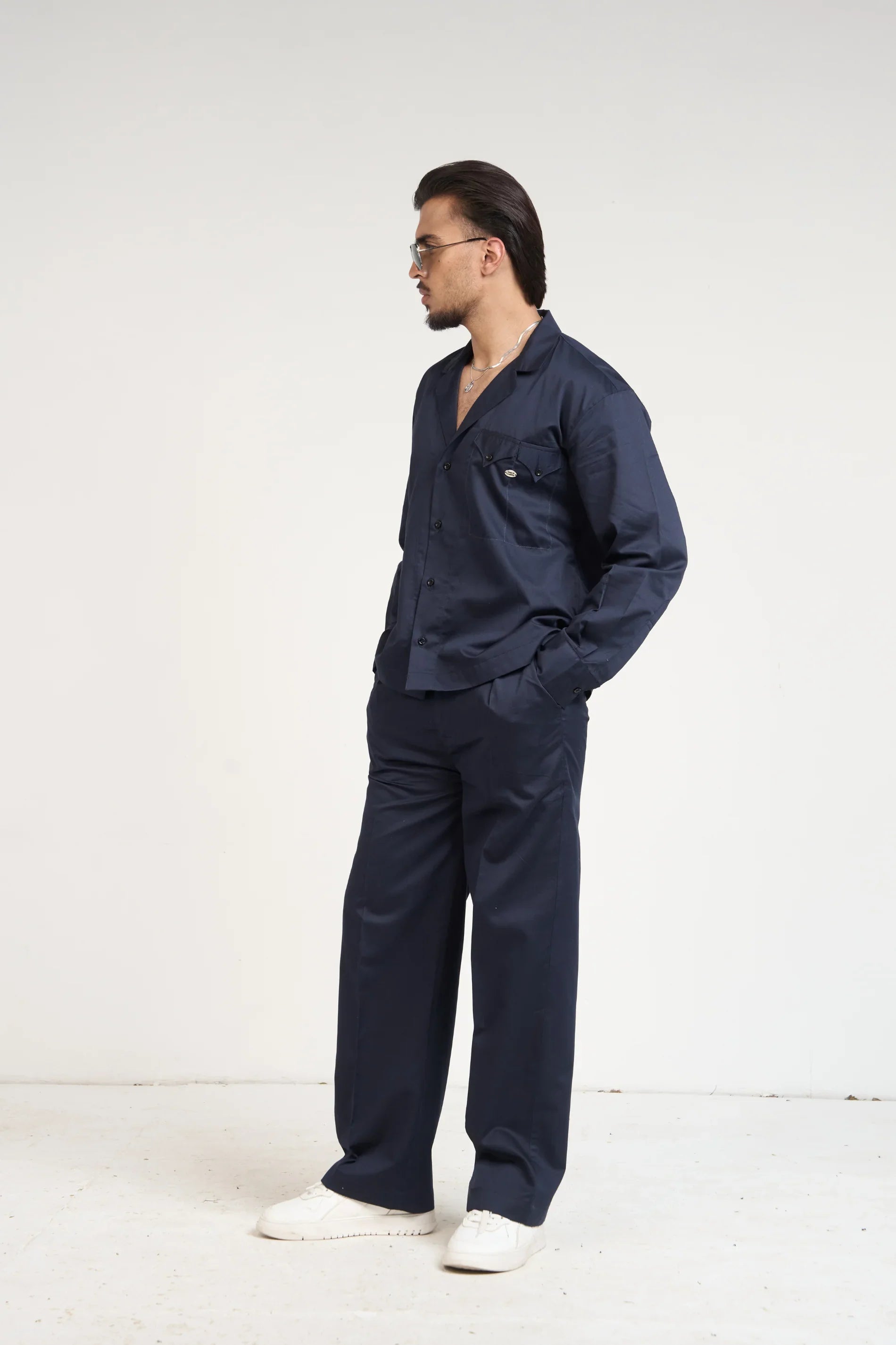Navy Essential Men Co-ord Set -