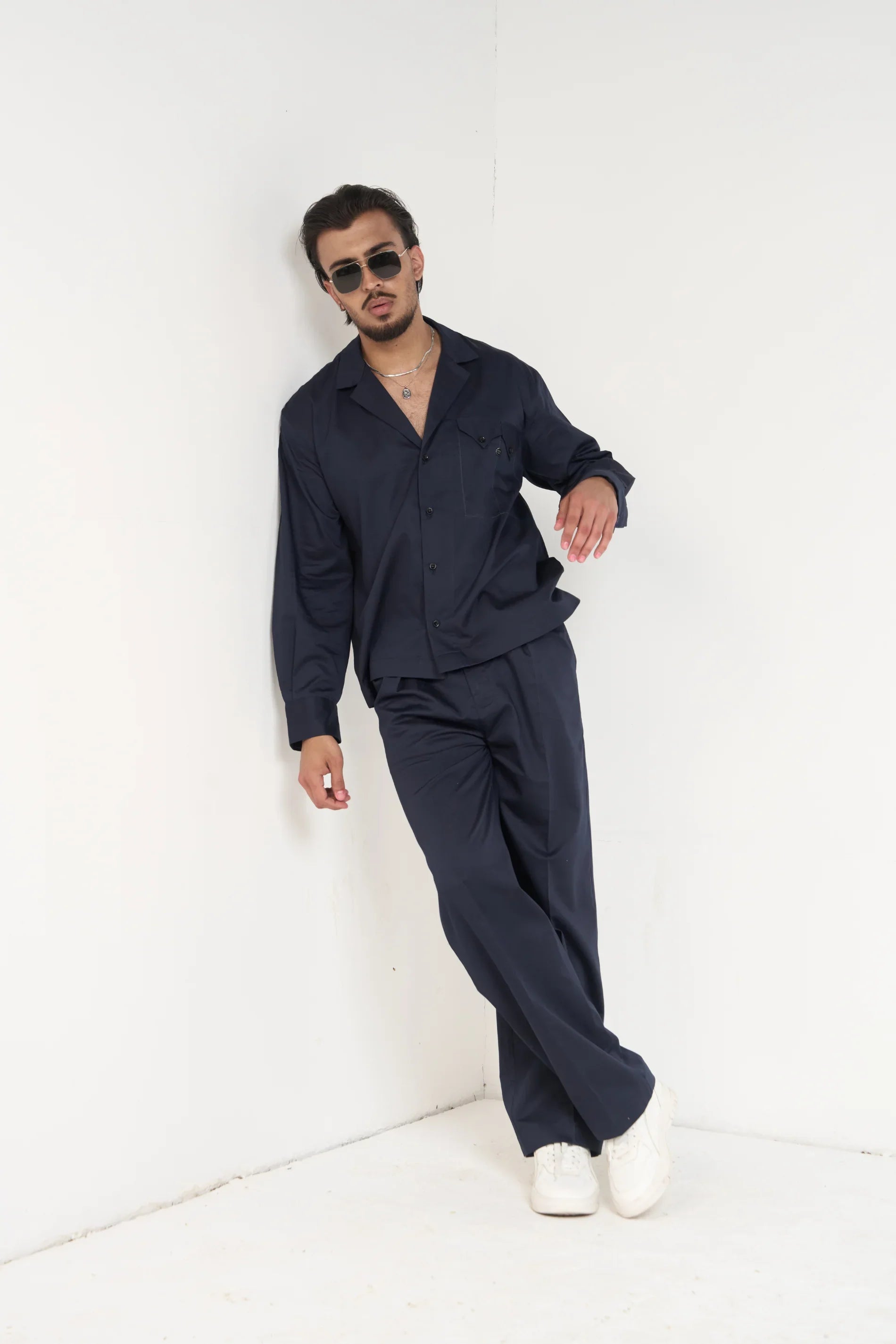 Navy Essential Men Co-ord Set -