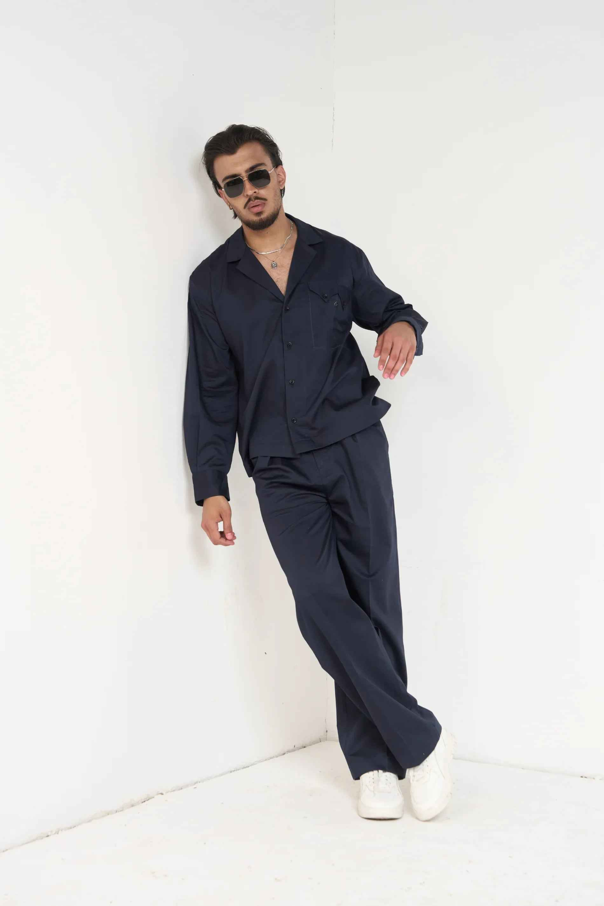 Navy Essential Men Co-ord Set -