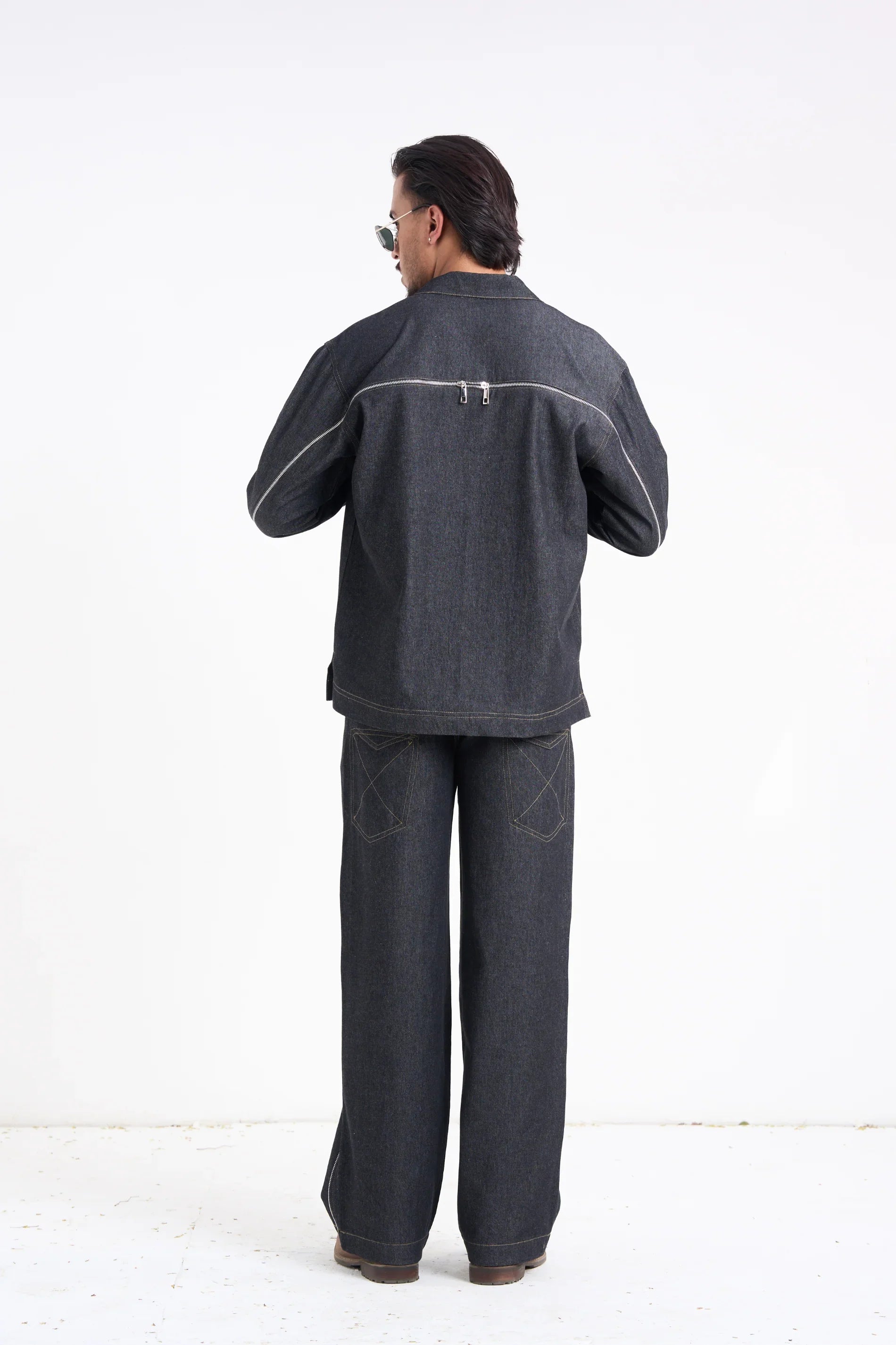 Comet Grey Denim Co-ord Set
