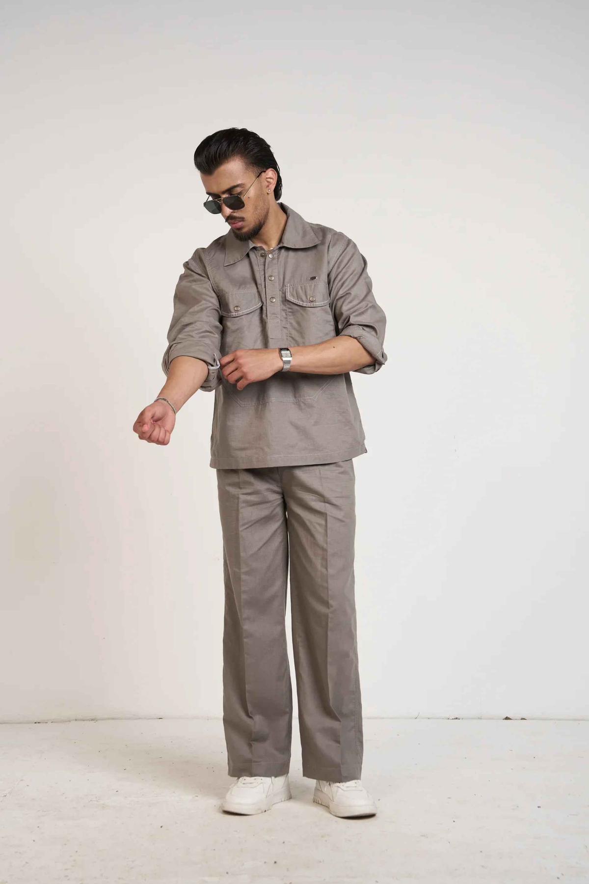Grey Essential Men Co-ord Set
