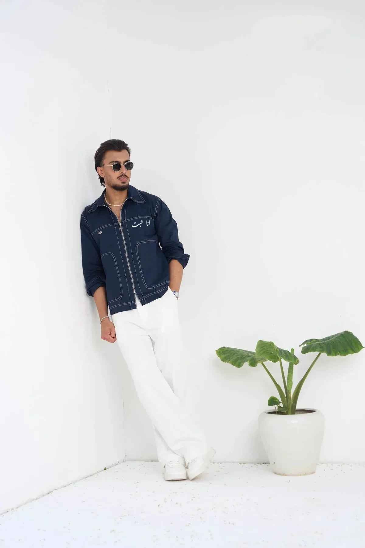 Aham Prema Navy Full Sleeve Shirt