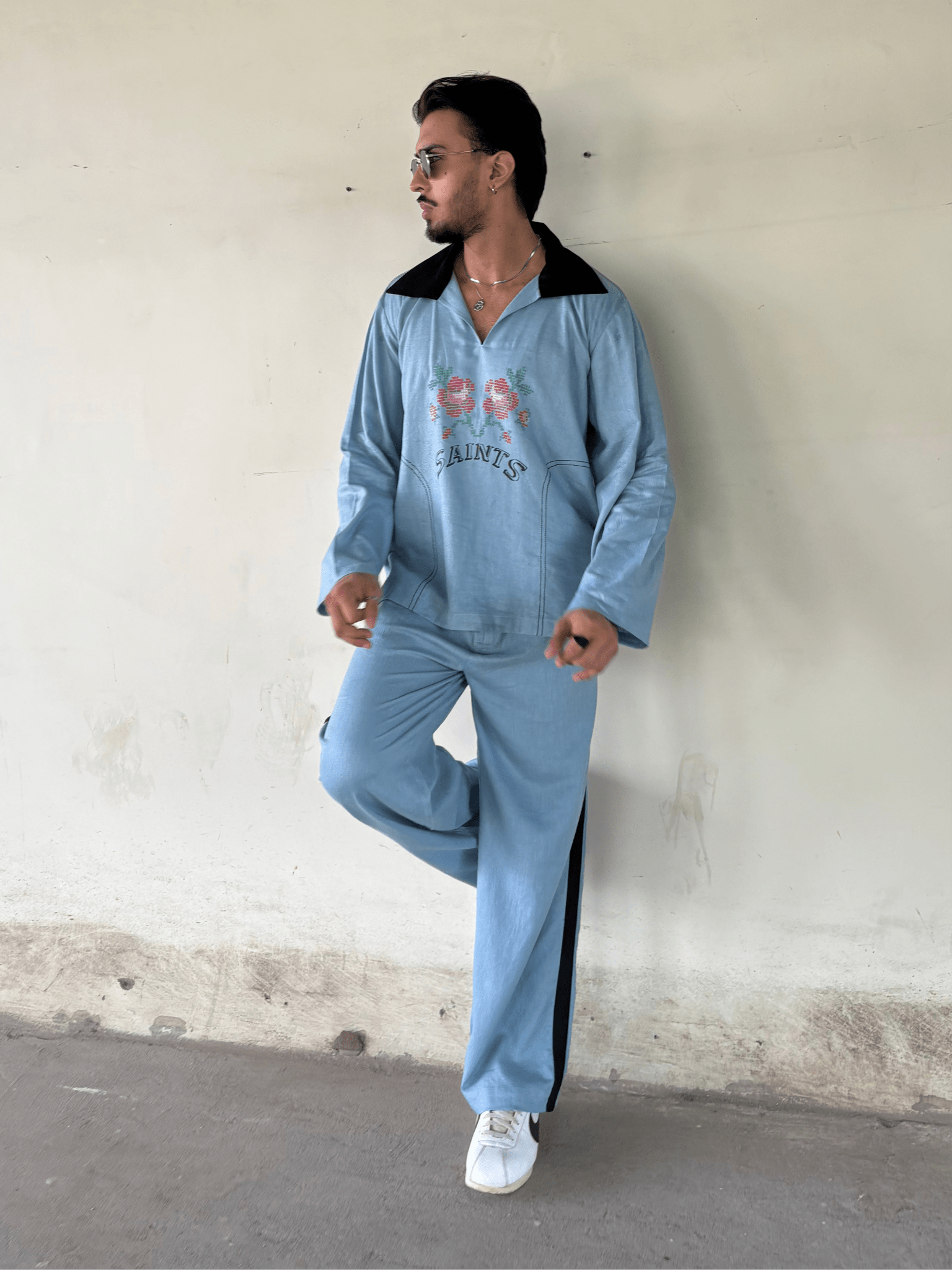 Legends Blue Linen Co-ord set