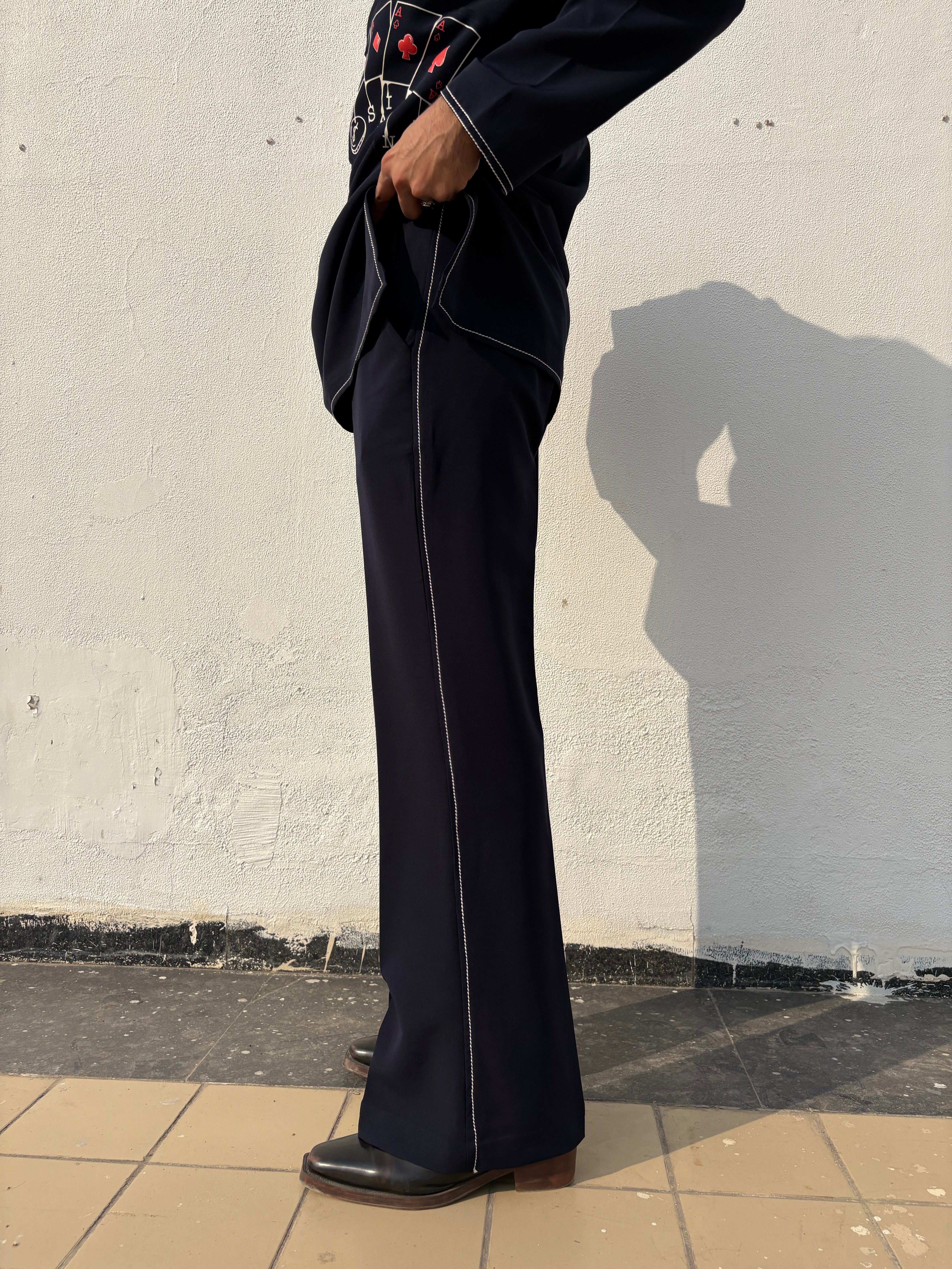 Navy Blue Classic Kurta Co-ord