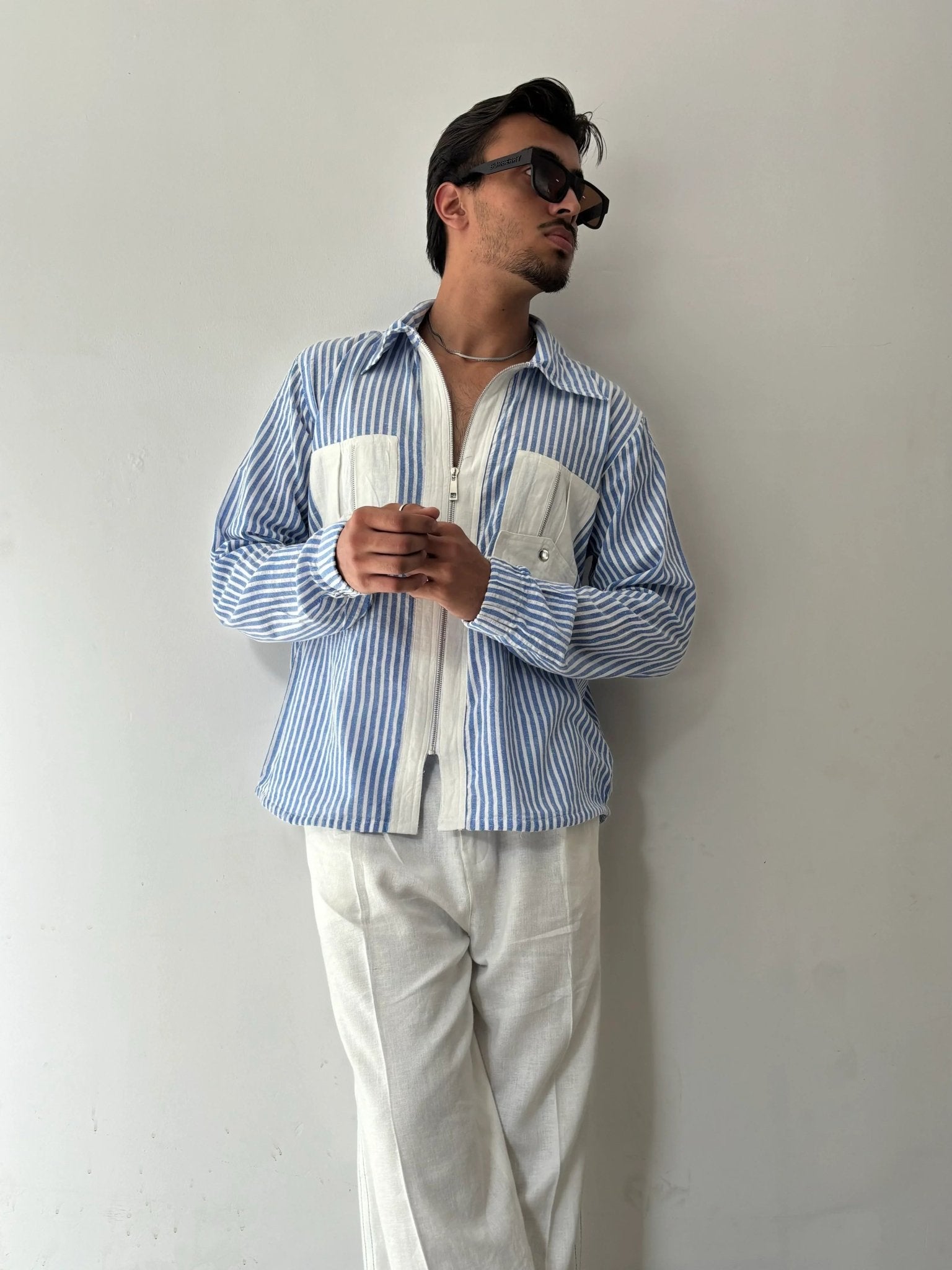 Blue Striped Shirt