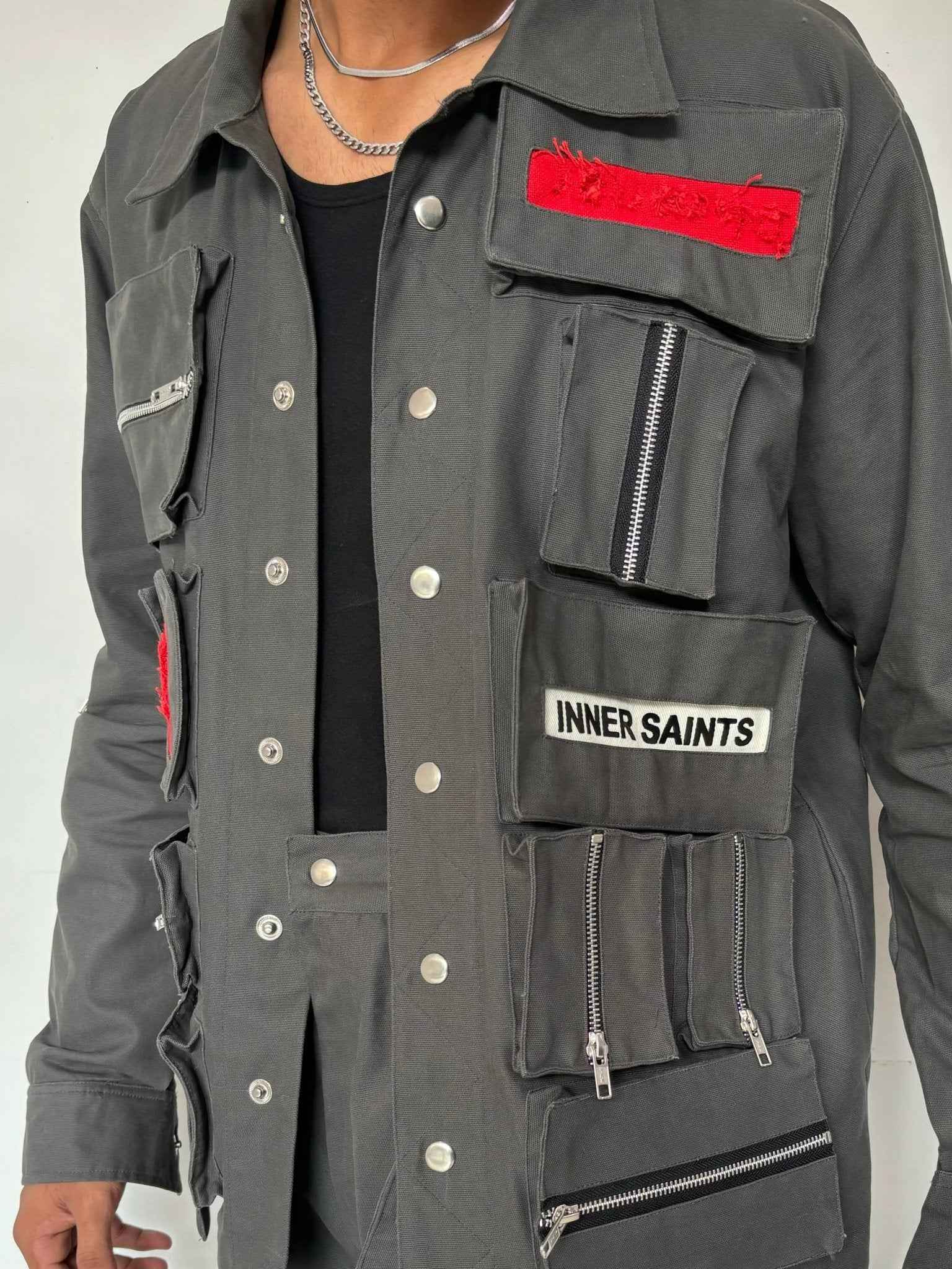 3D Box Grey Unisex Jacket