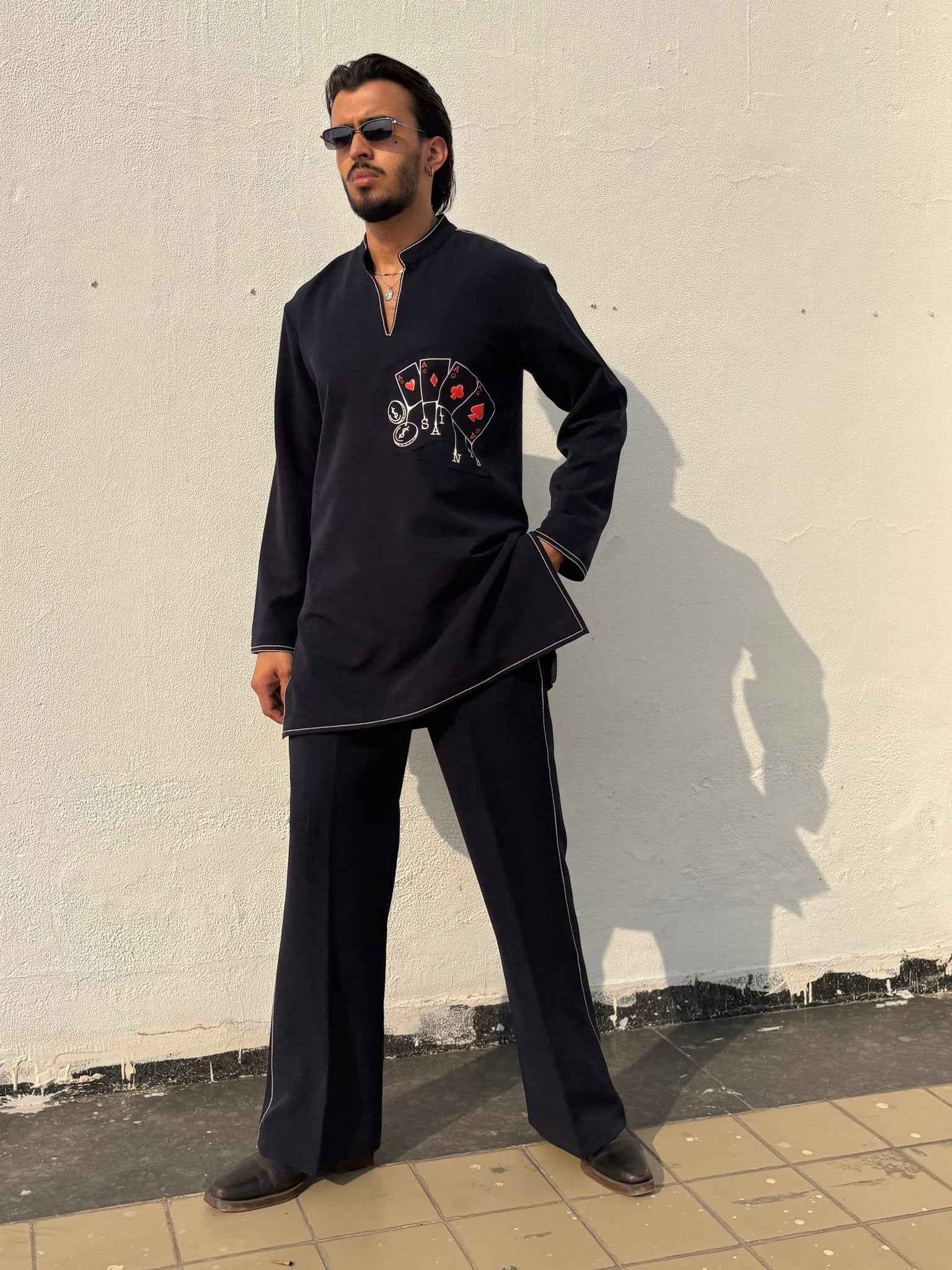 Navy Blue Classic Kurta Co-ord