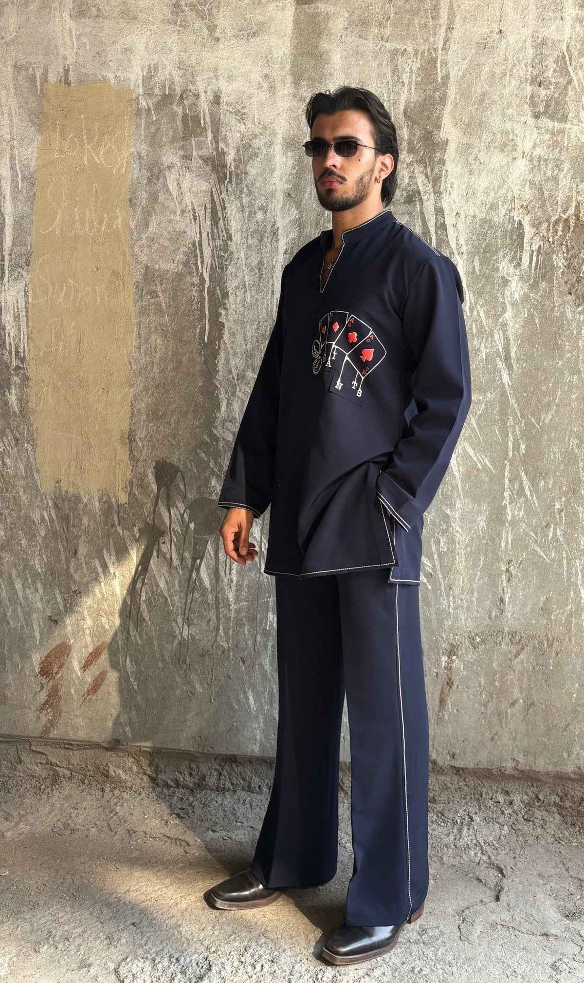 Navy Blue Classic Kurta Co-ord