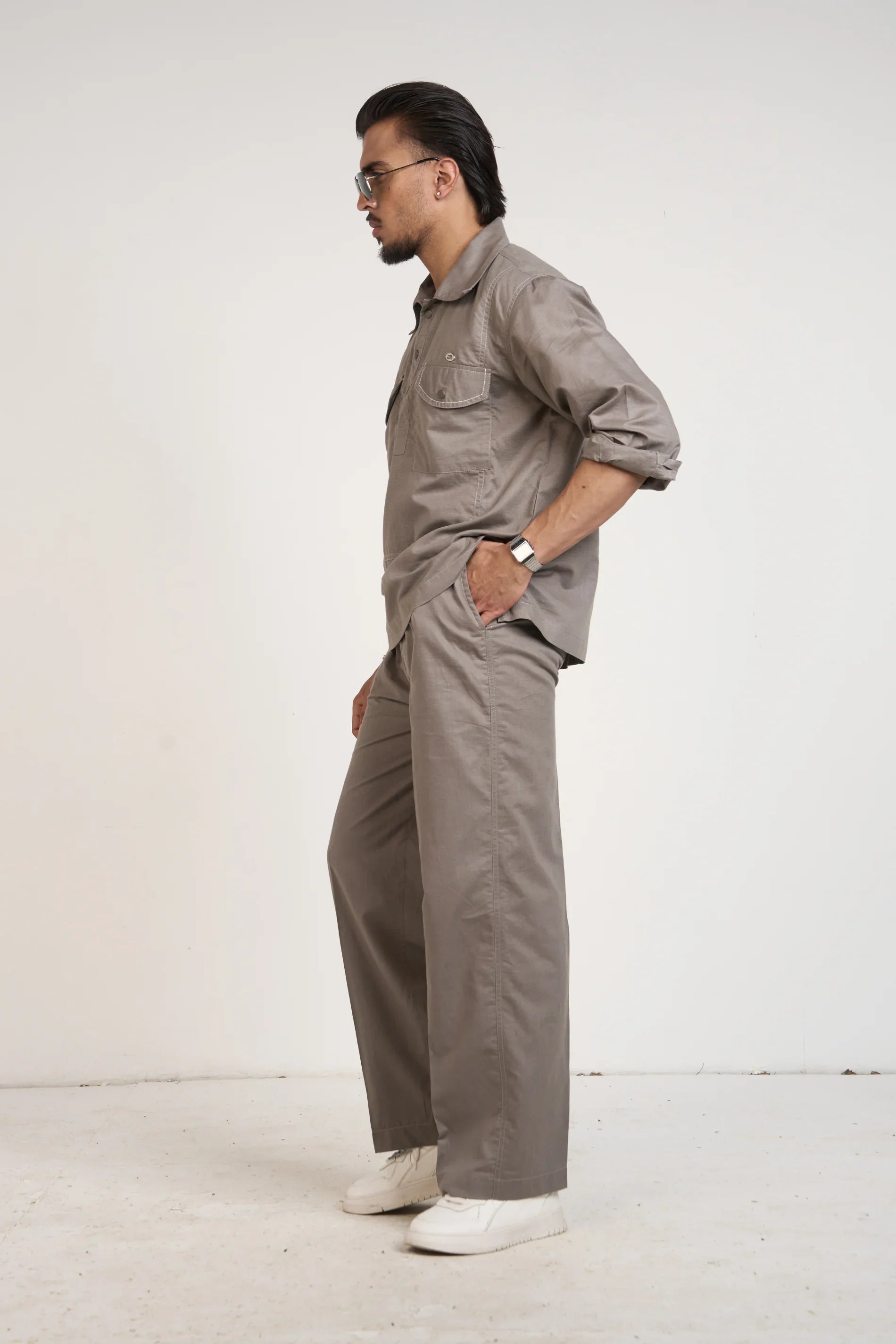 Grey Essential Men Co-ord Set