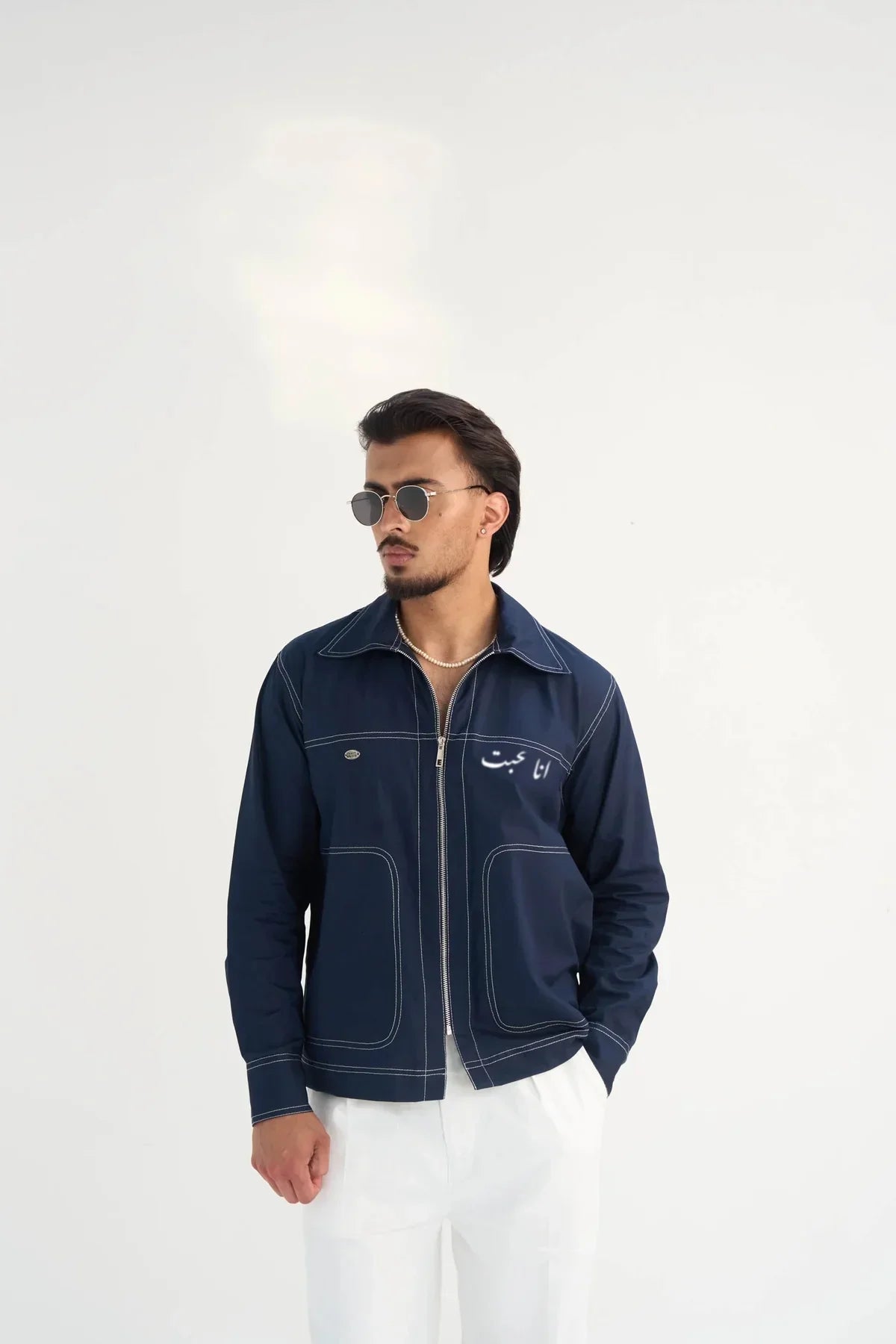 Aham Prema Navy Full Sleeve Shirt