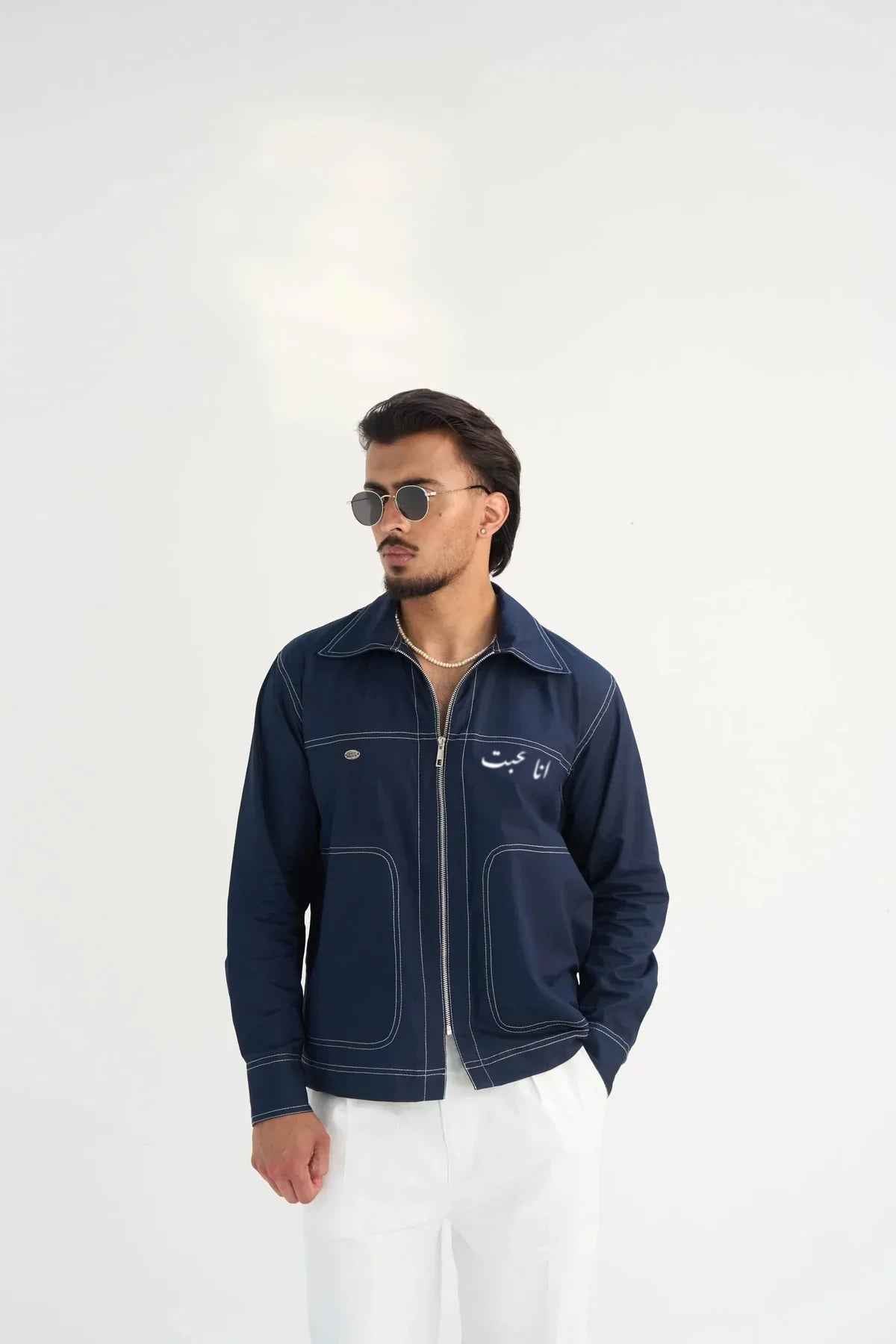 Aham Prema Navy Full Sleeve Shirt