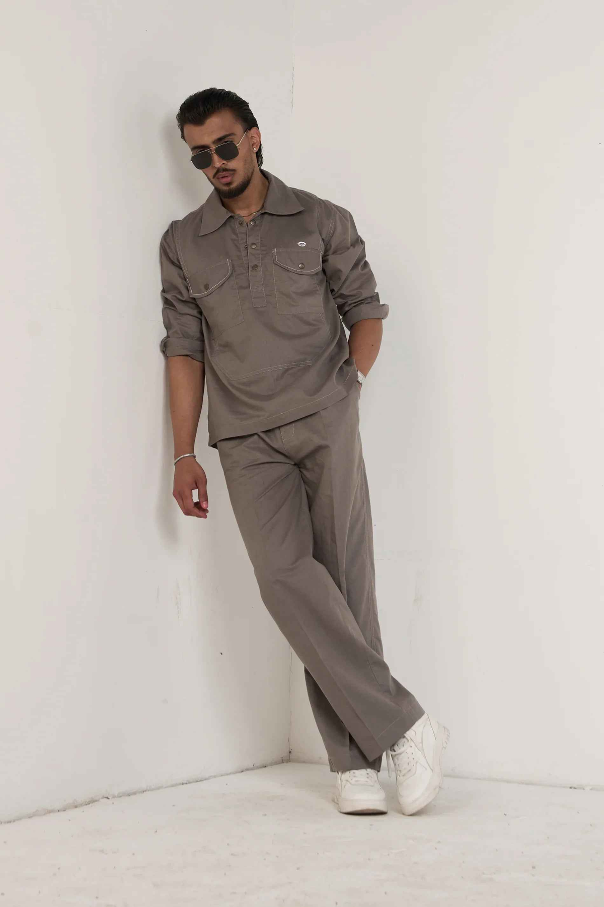 Grey Essential Men Co-ord Set