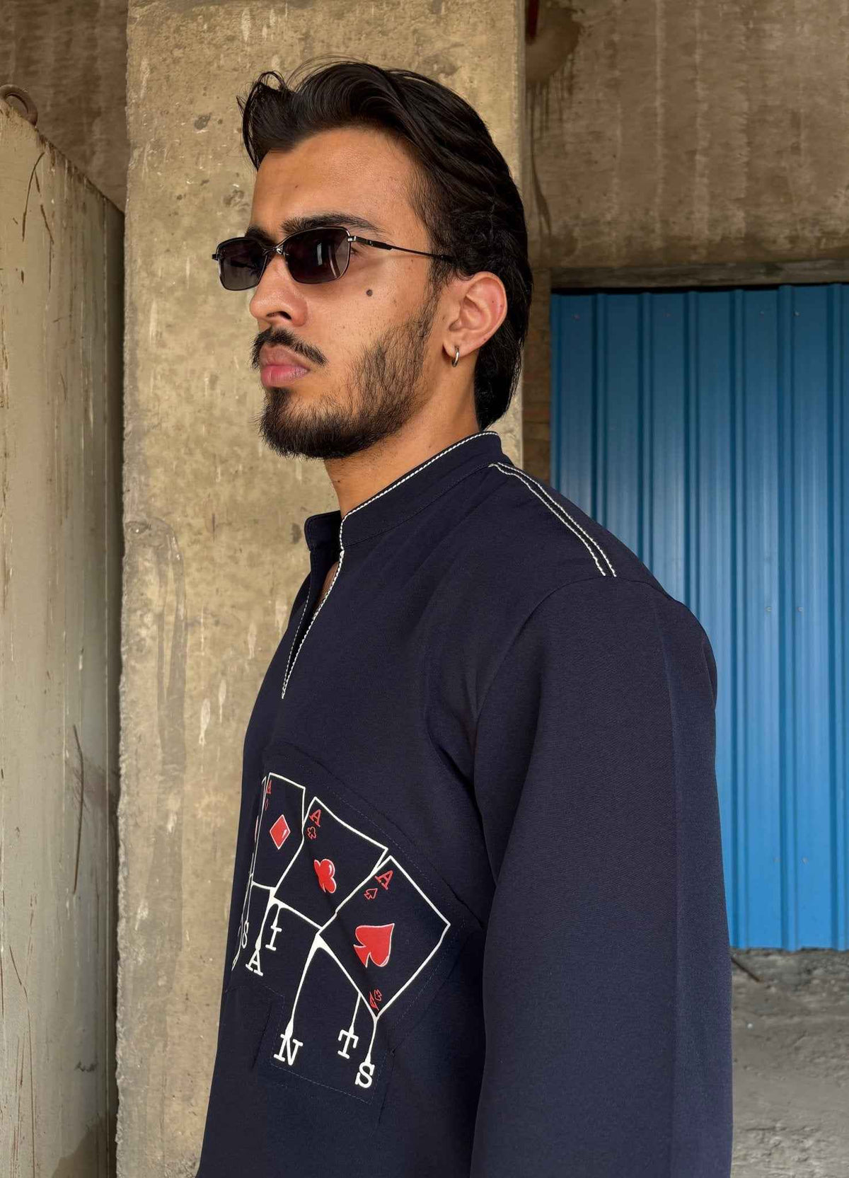 Navy Blue Classic Kurta Co-ord
