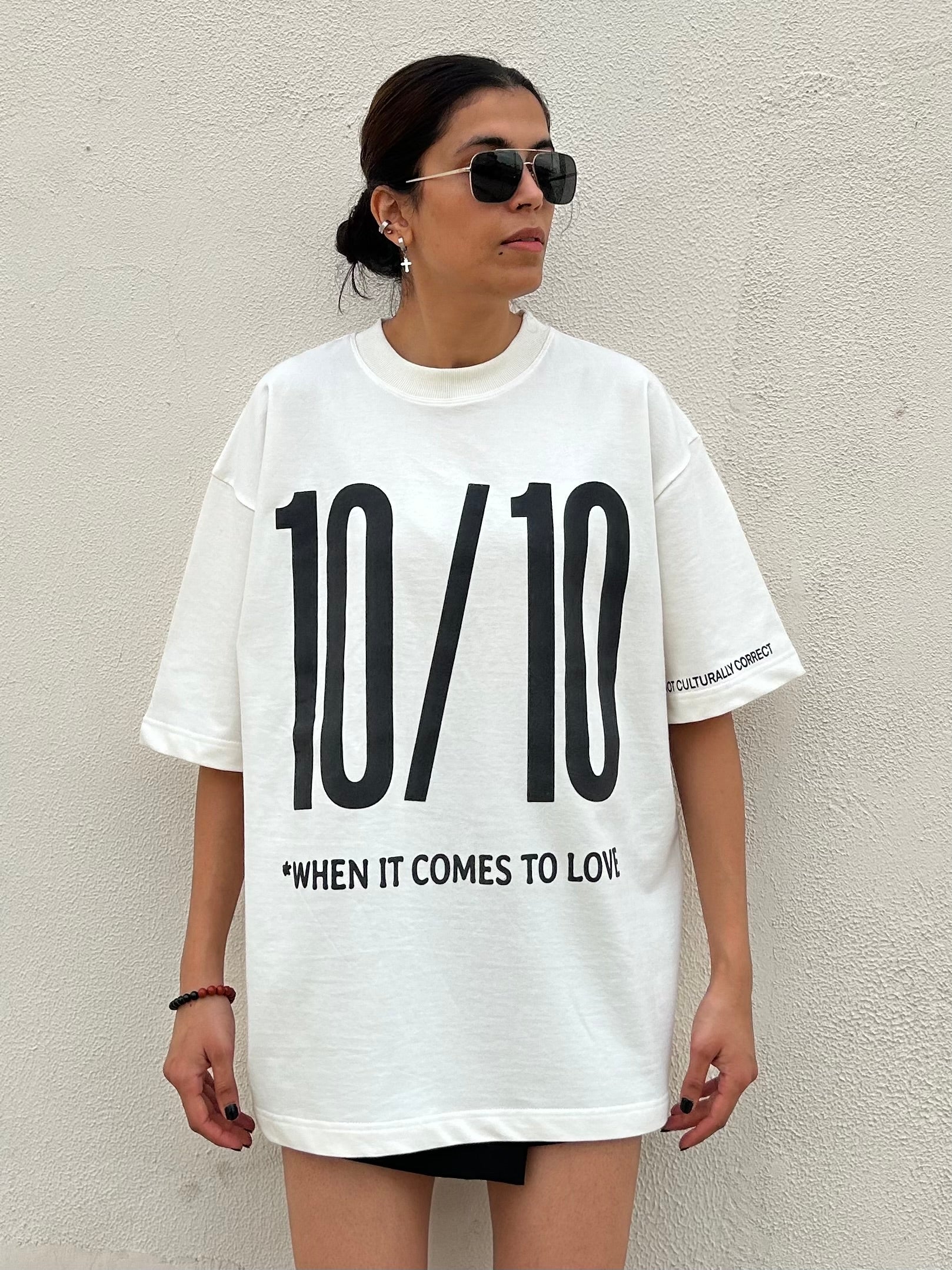 10/10 White Oversized T-Shirt