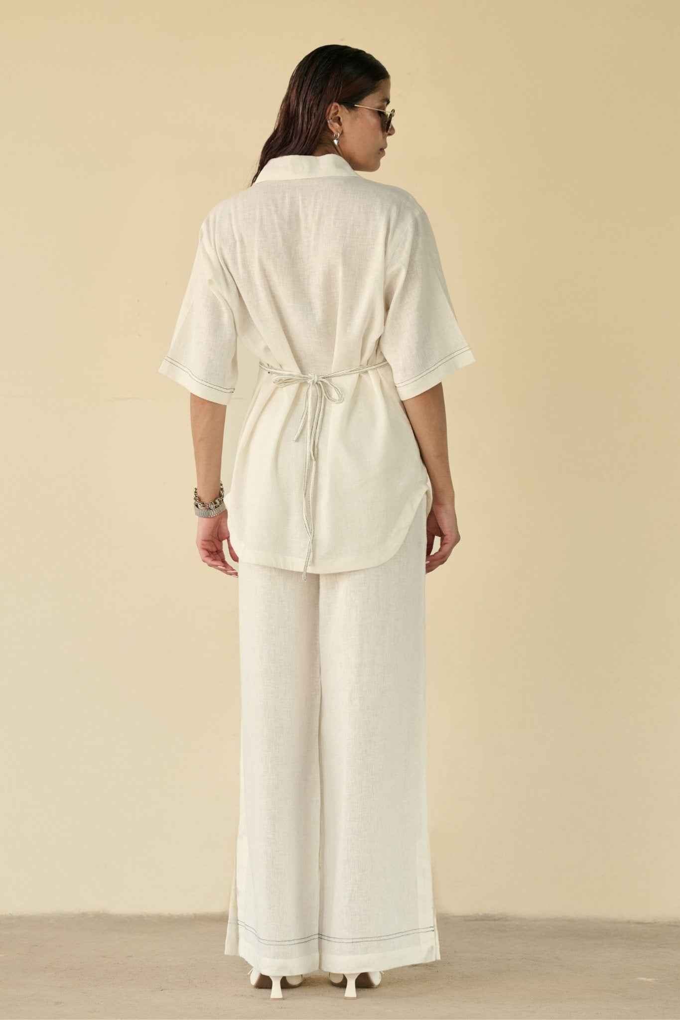Ivory Bloom Linen Set