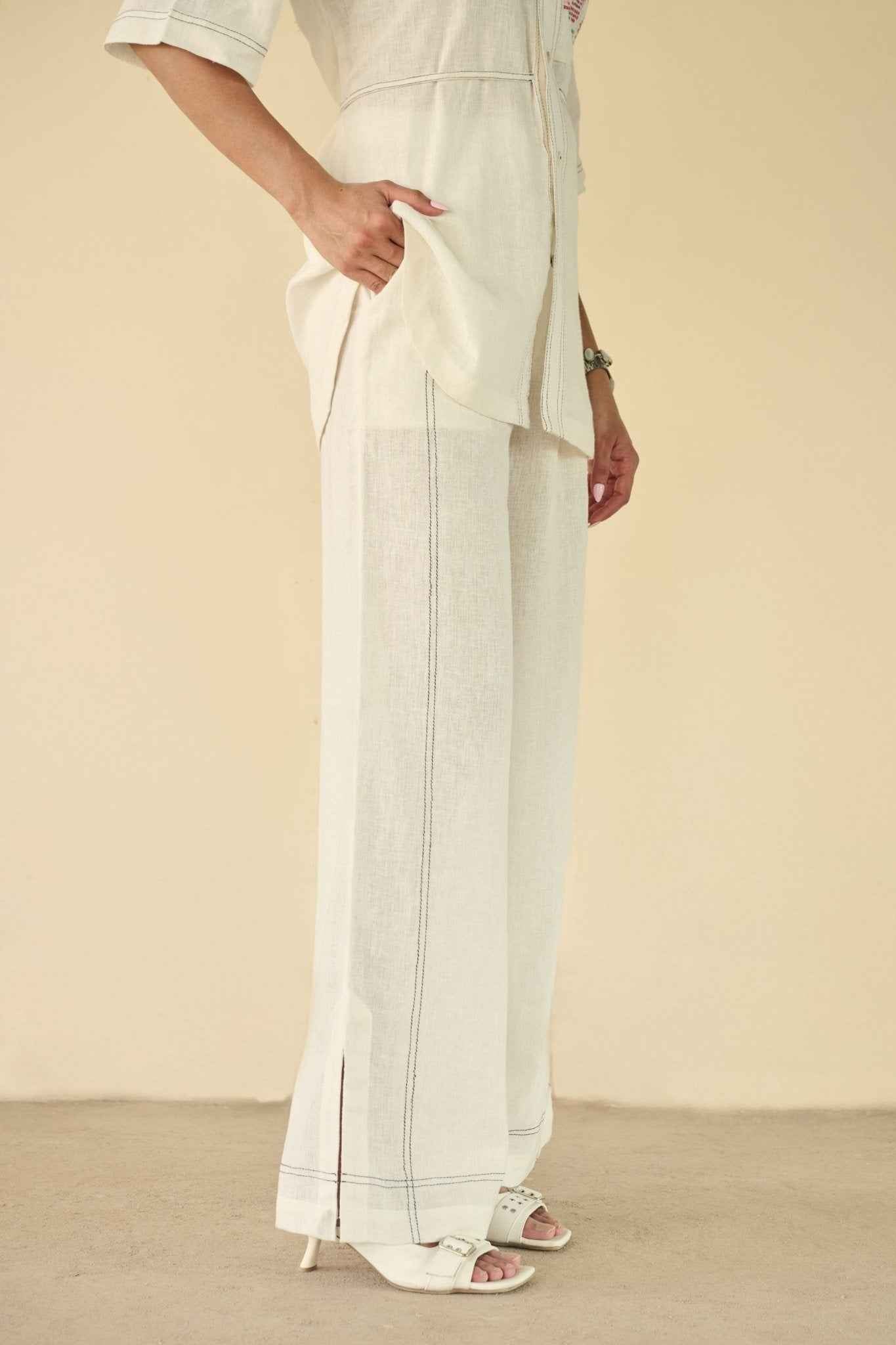 Ivory Bloom Linen Set