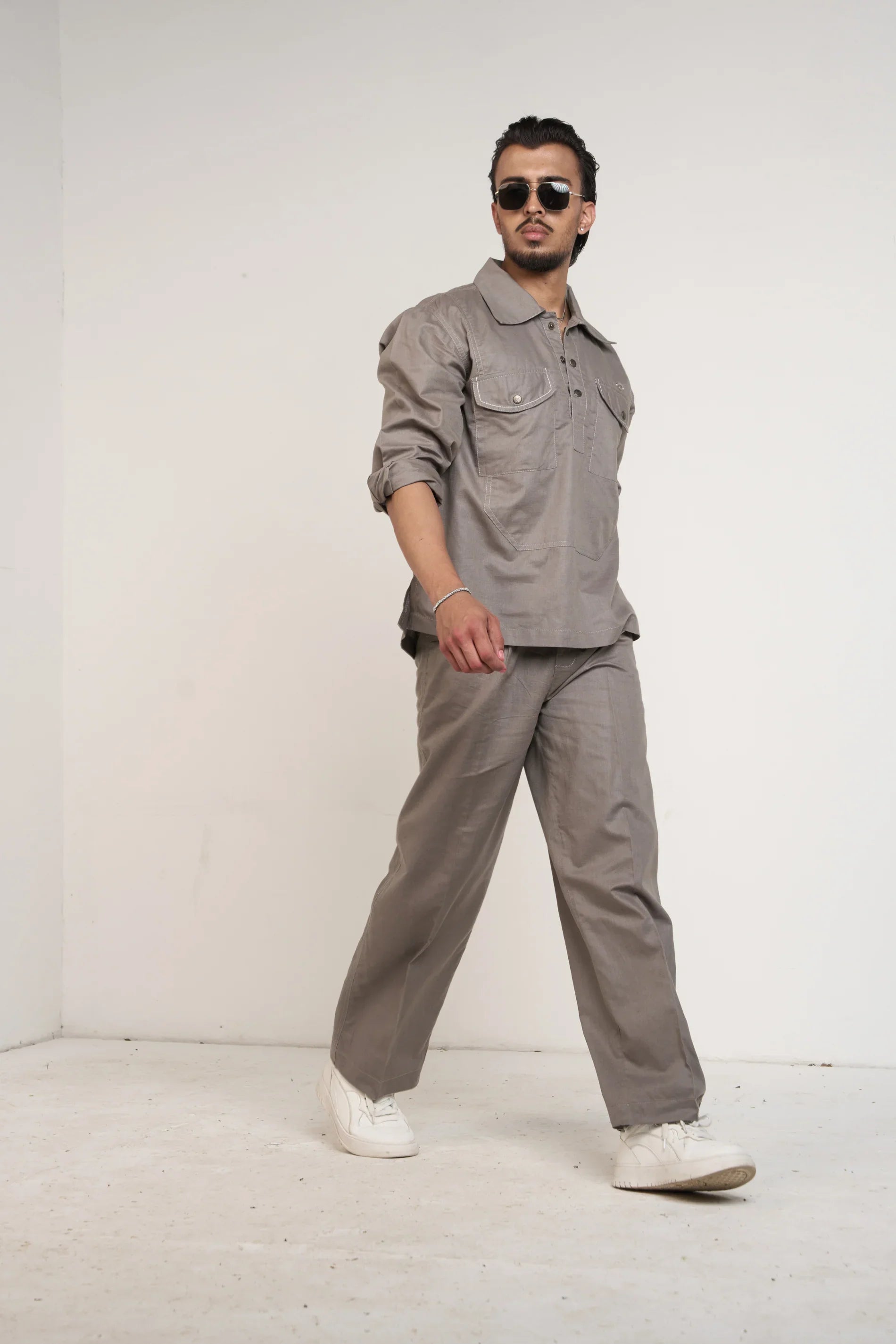 Grey Essential Men Co-ord Set