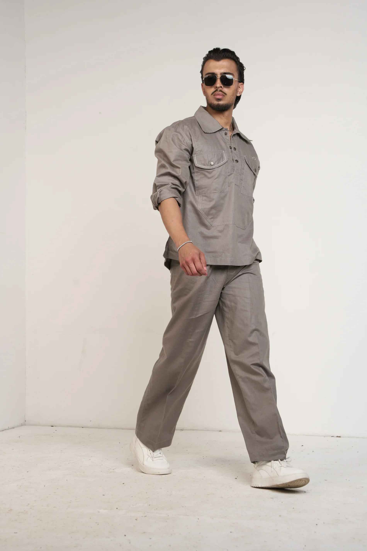 Grey Essential Men Co-ord Set