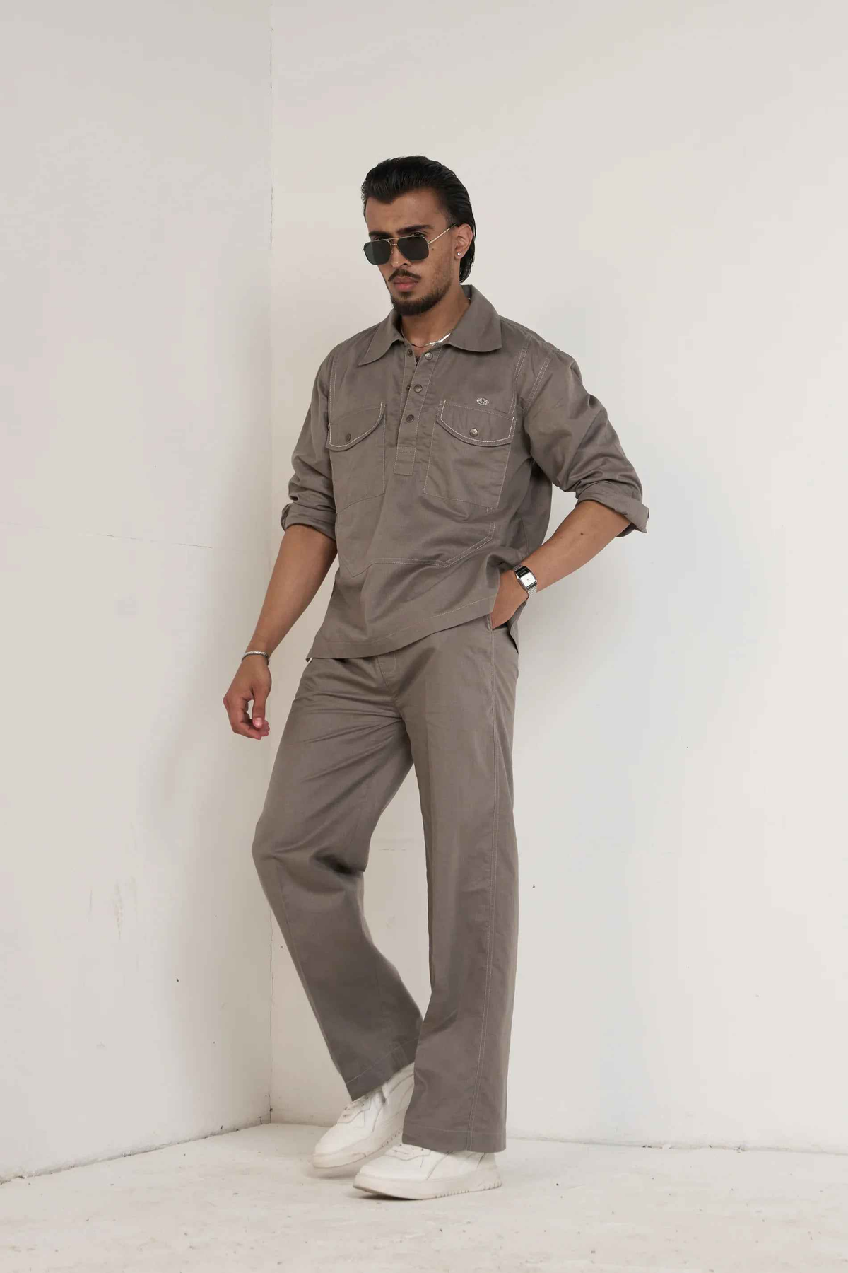 Grey Essential Men Co-ord Set