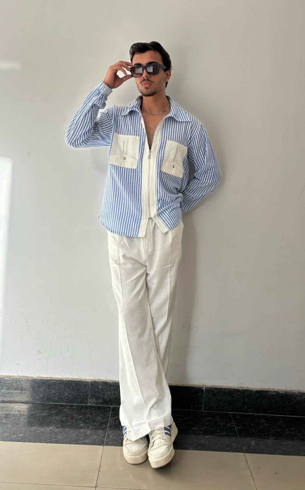 Blue Striped Shirt