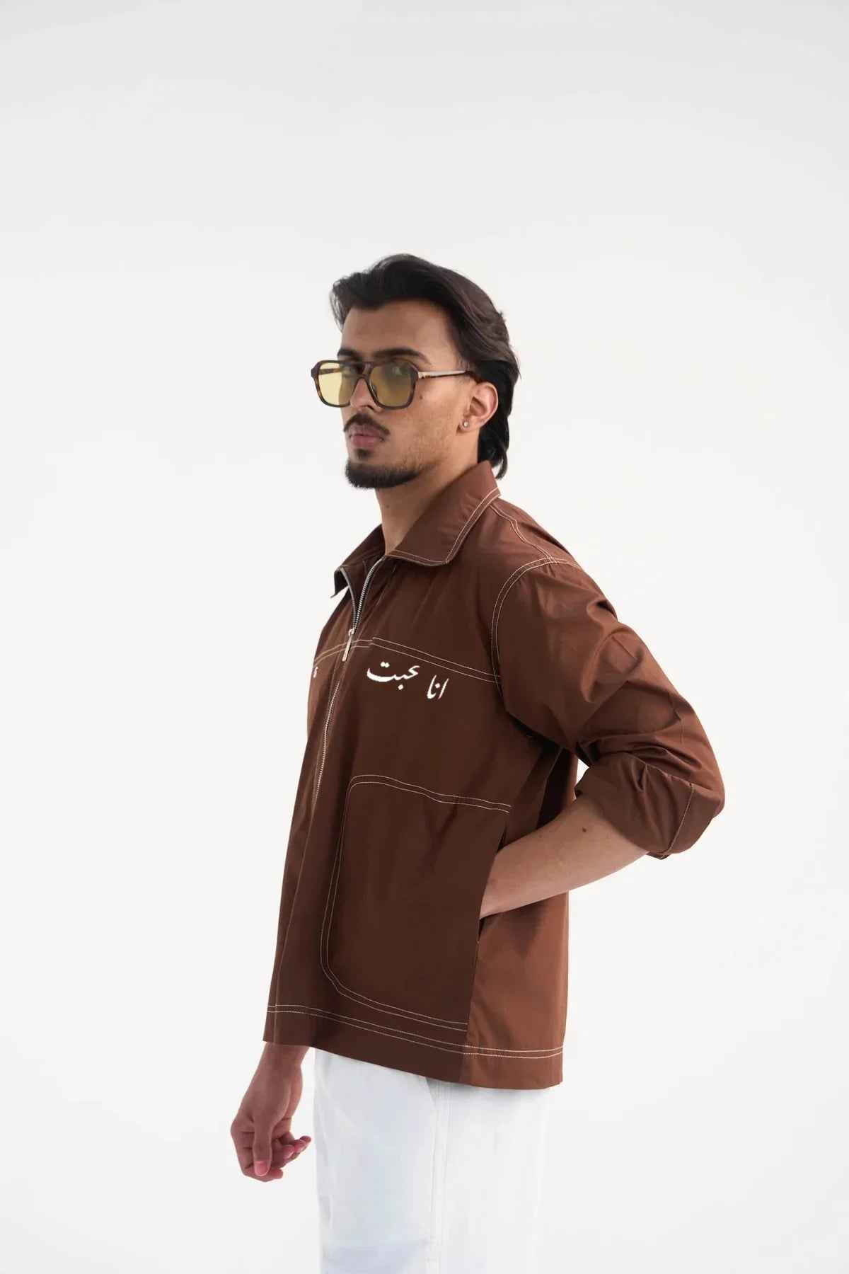 Aham Prema Brown Full Sleeve Shirt