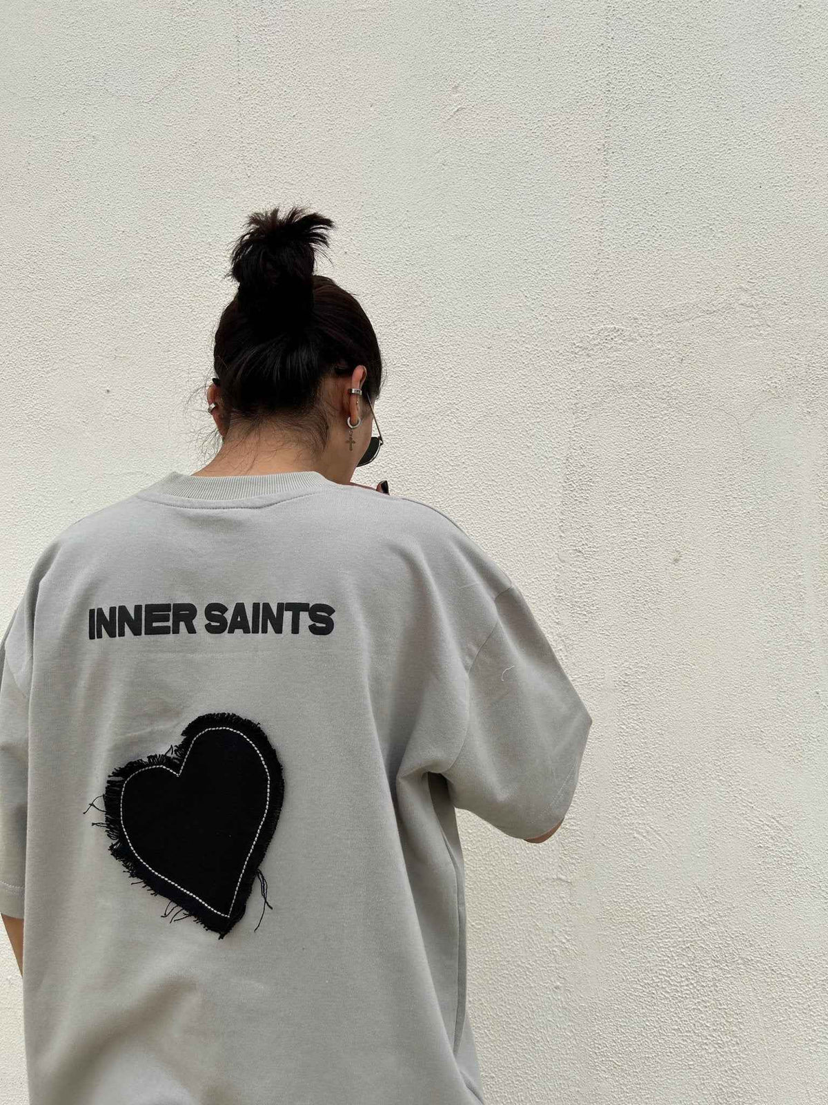 One Last Time Smoke Grey Oversized T-Shirt
