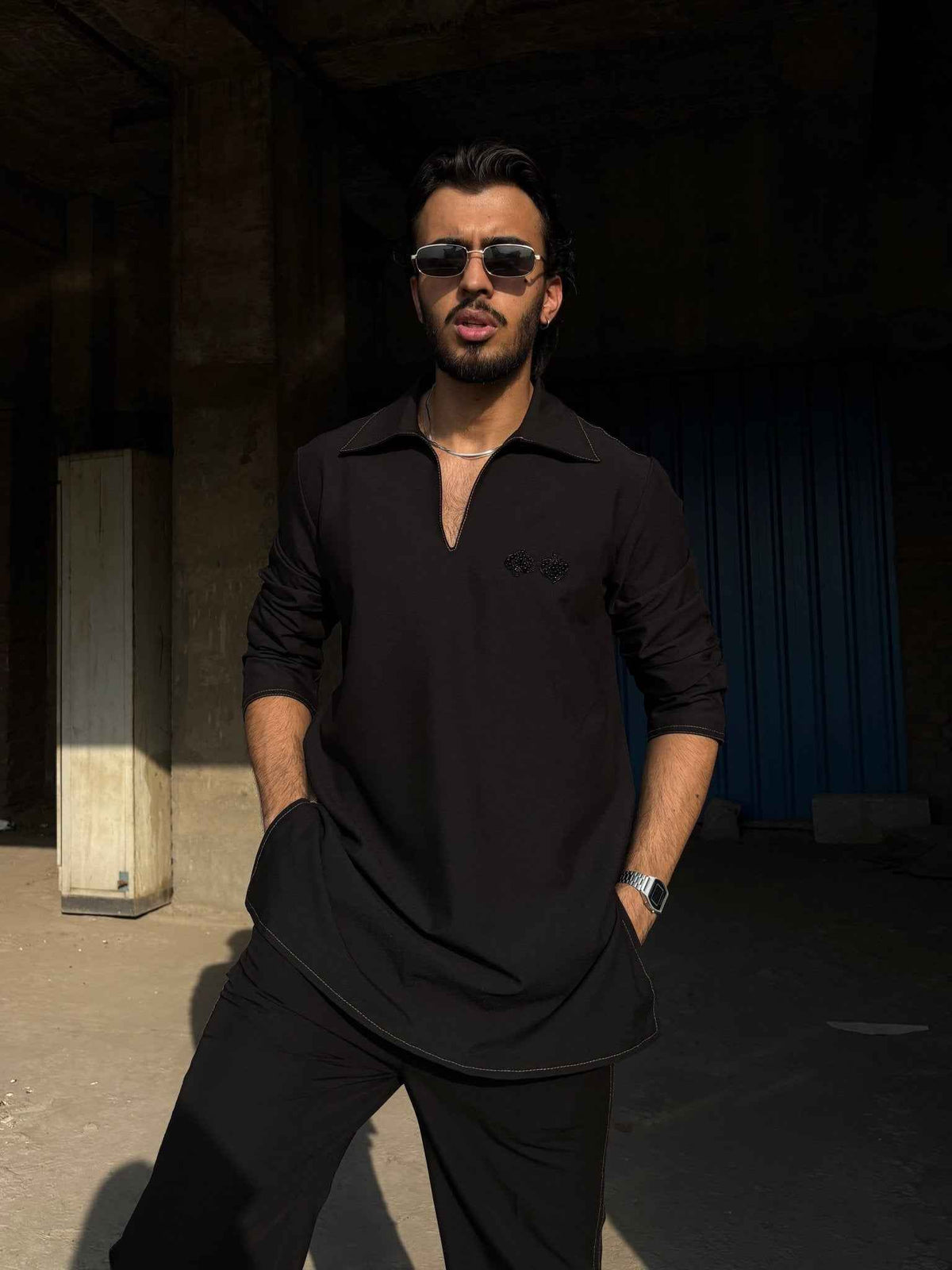Black Classic Kurta Co-ord