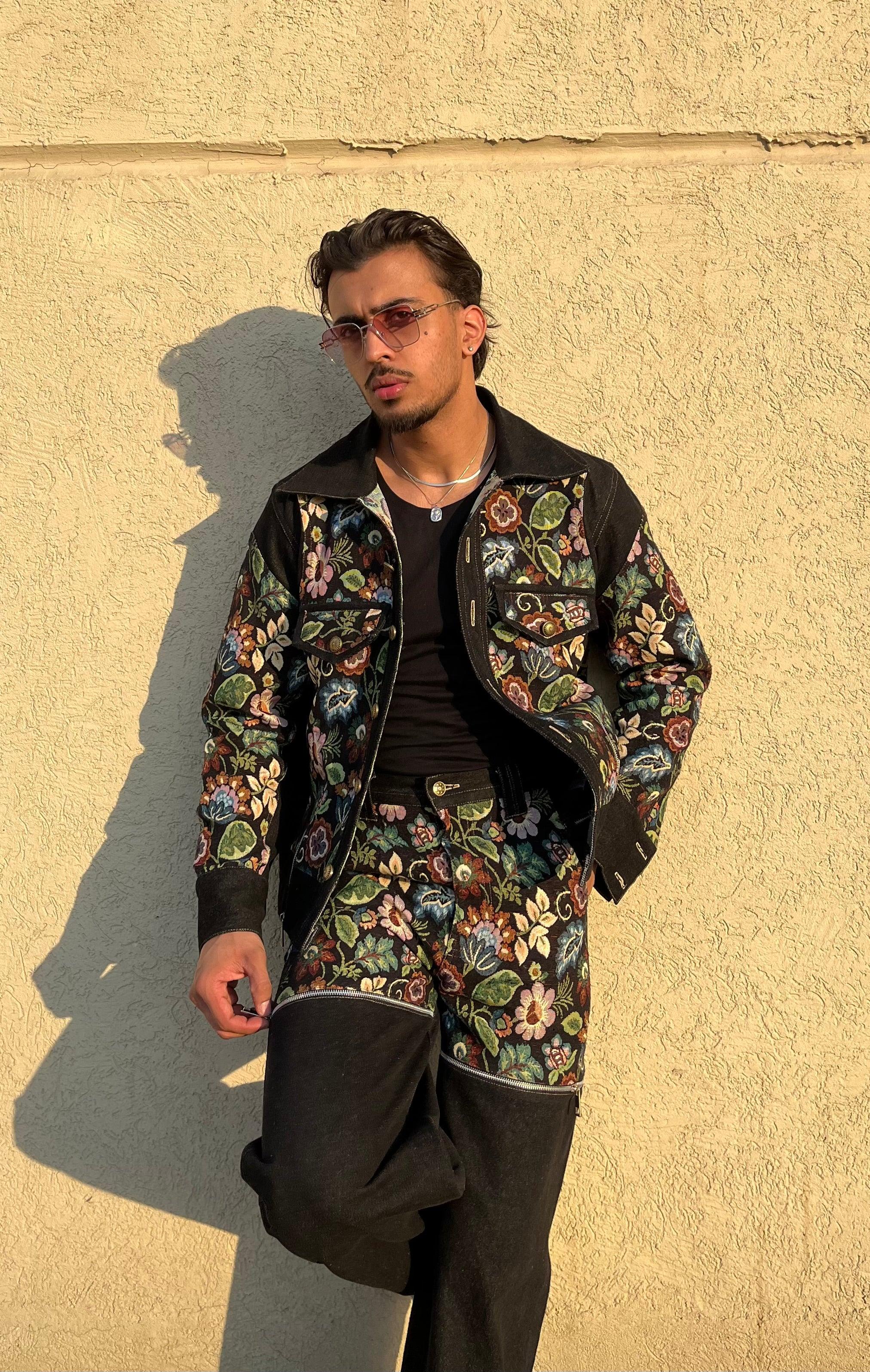 Black Floral Jacket