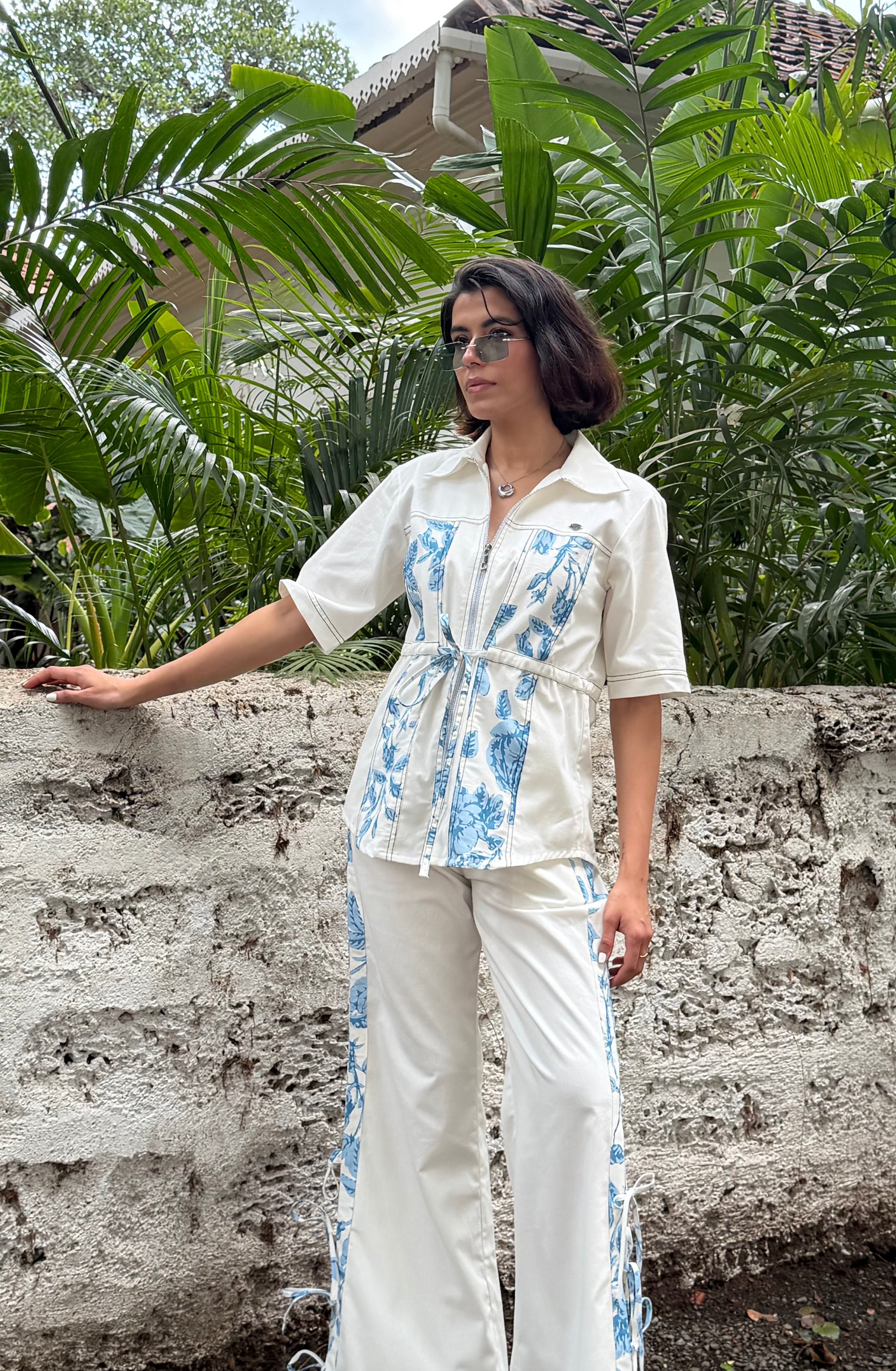 Flora Blue Women Set