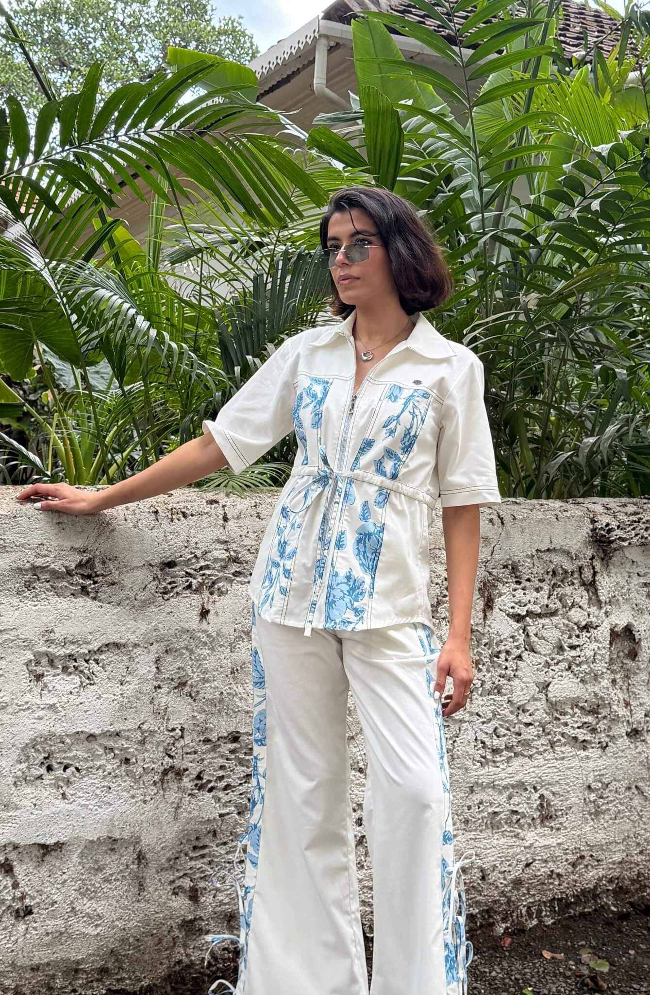 Flora Blue Women Set