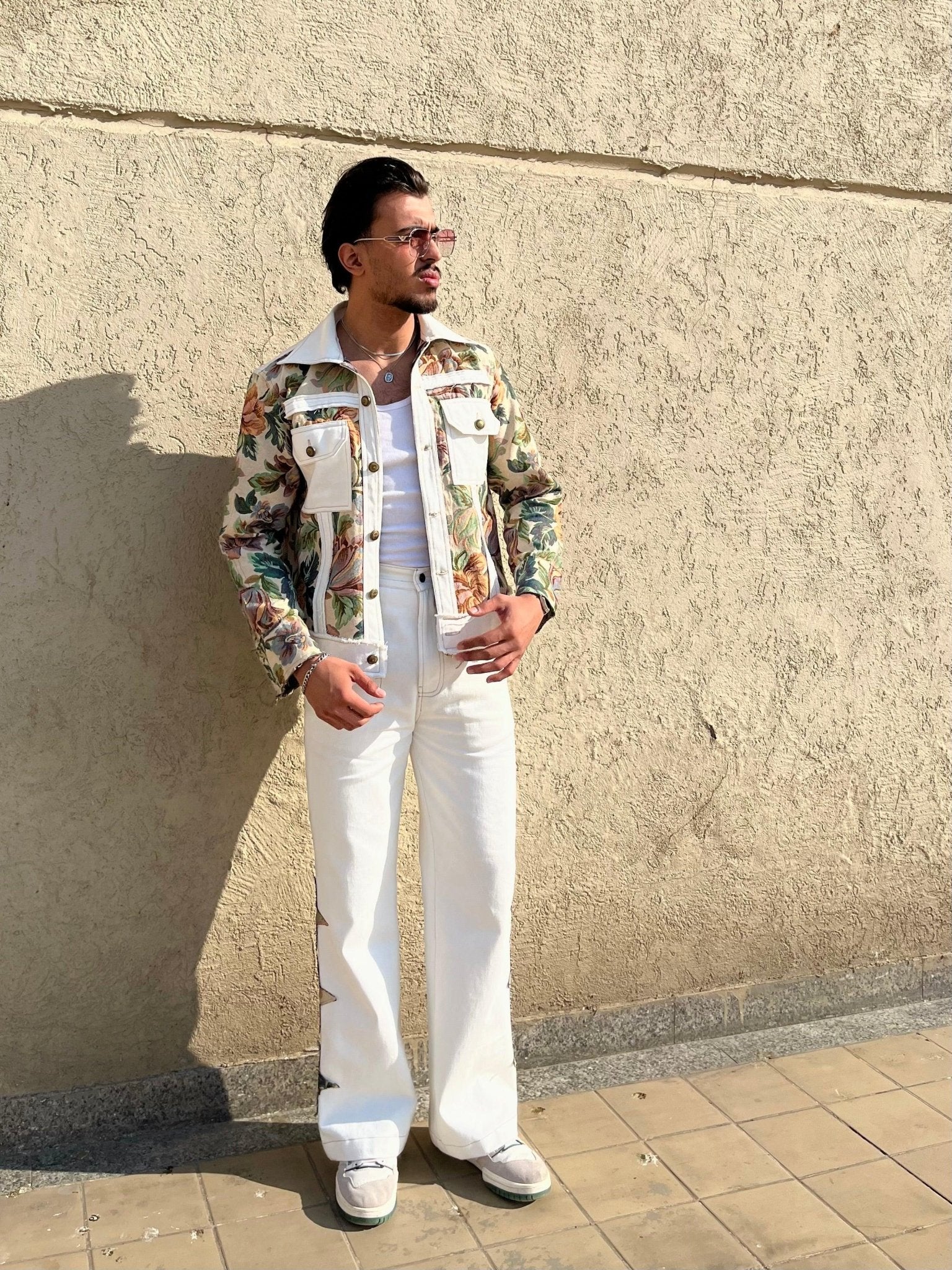 White Vintage Floral Set