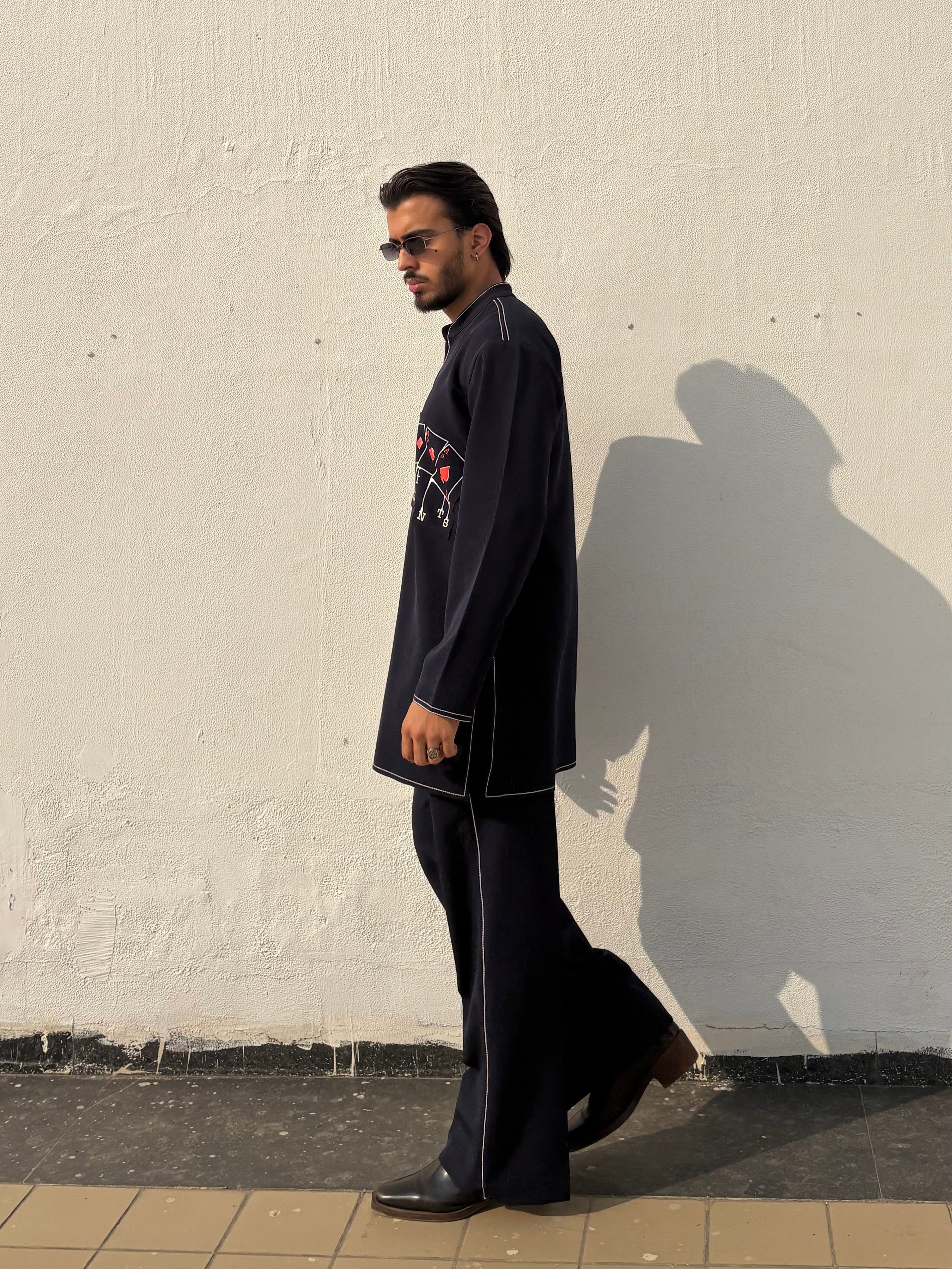 Navy Blue Classic Kurta Co-ord