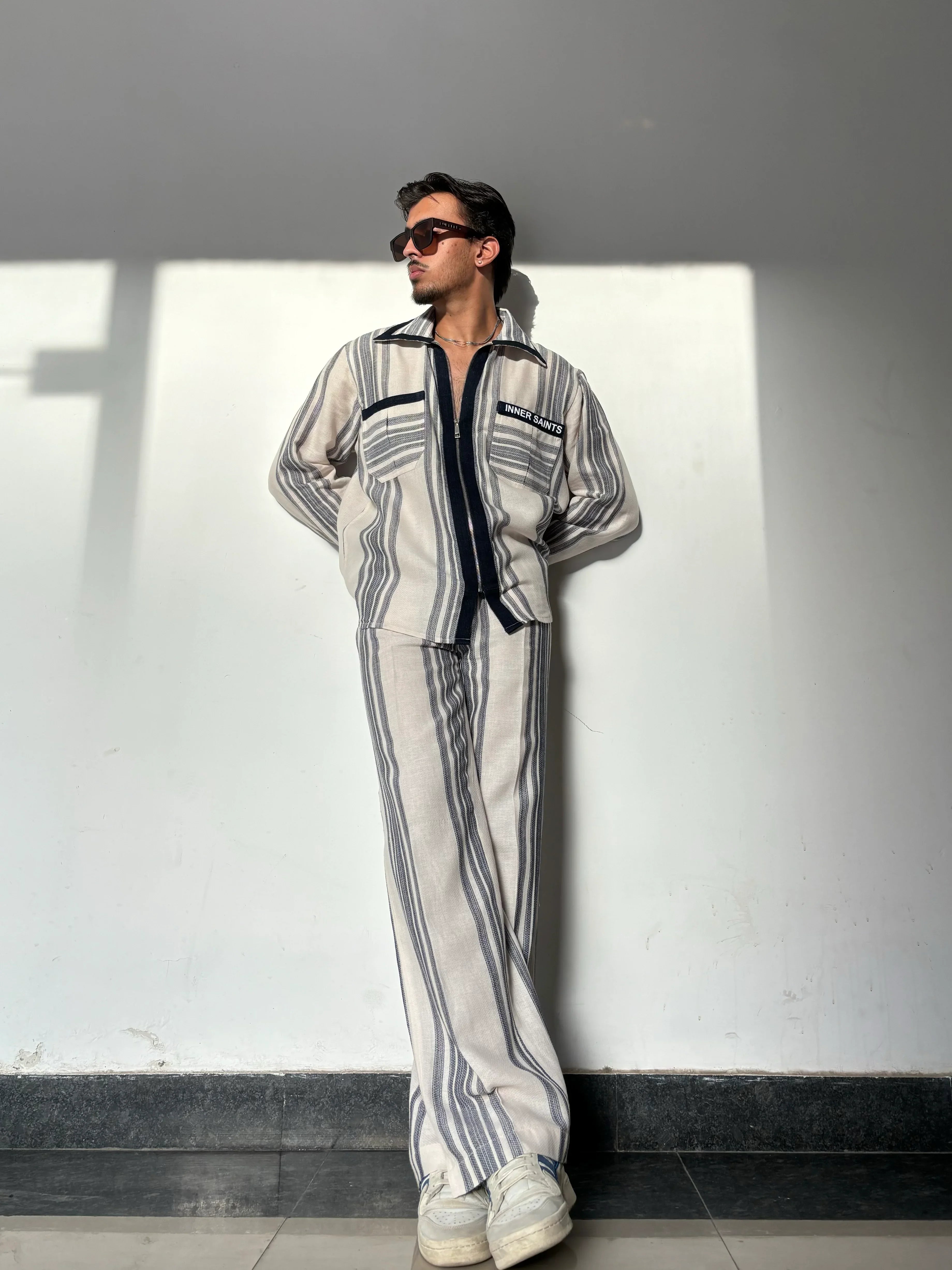 Oxford Blue Stripe Co-ord Set
