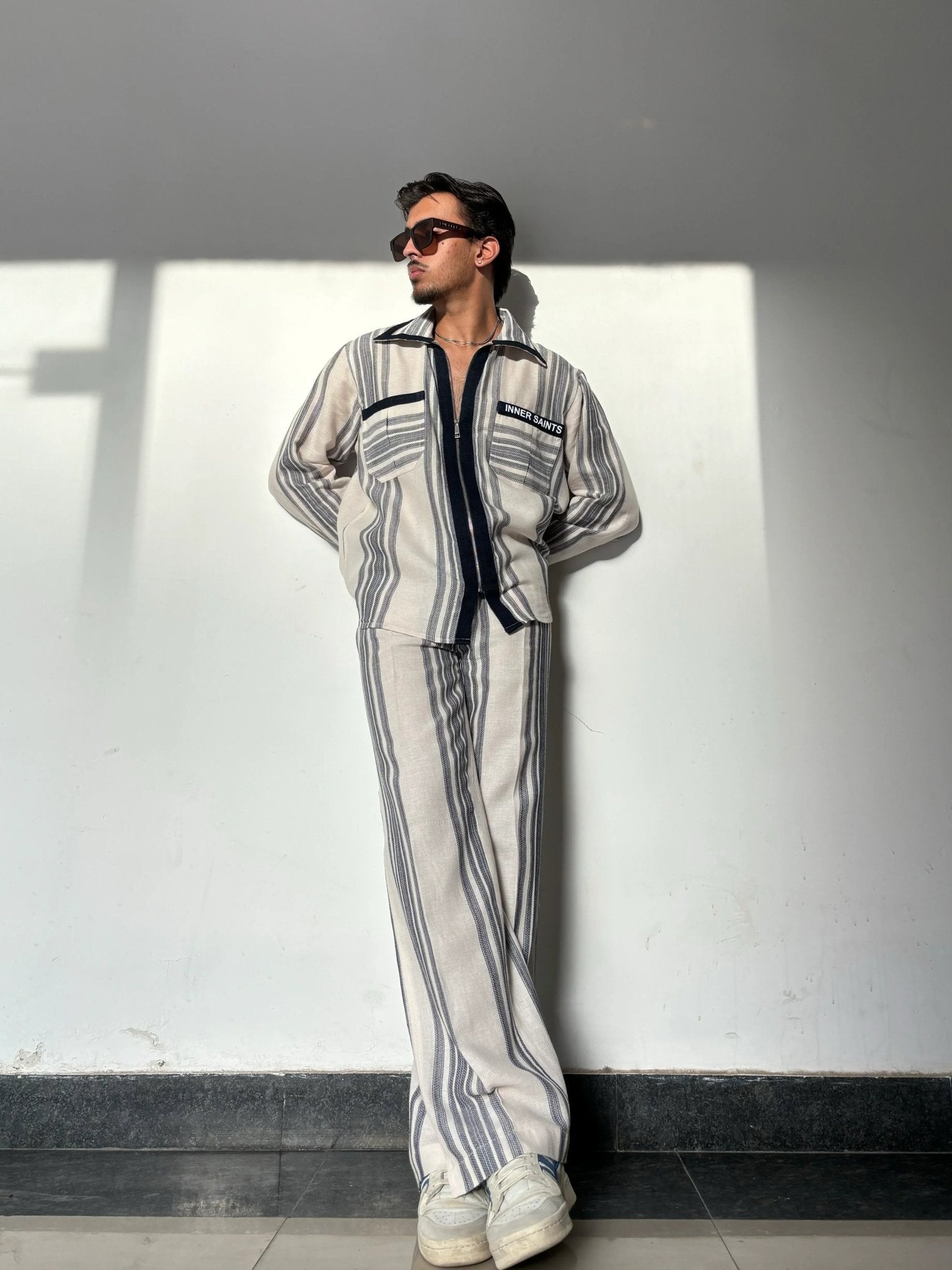 Oxford Blue Stripe Co-ord Set