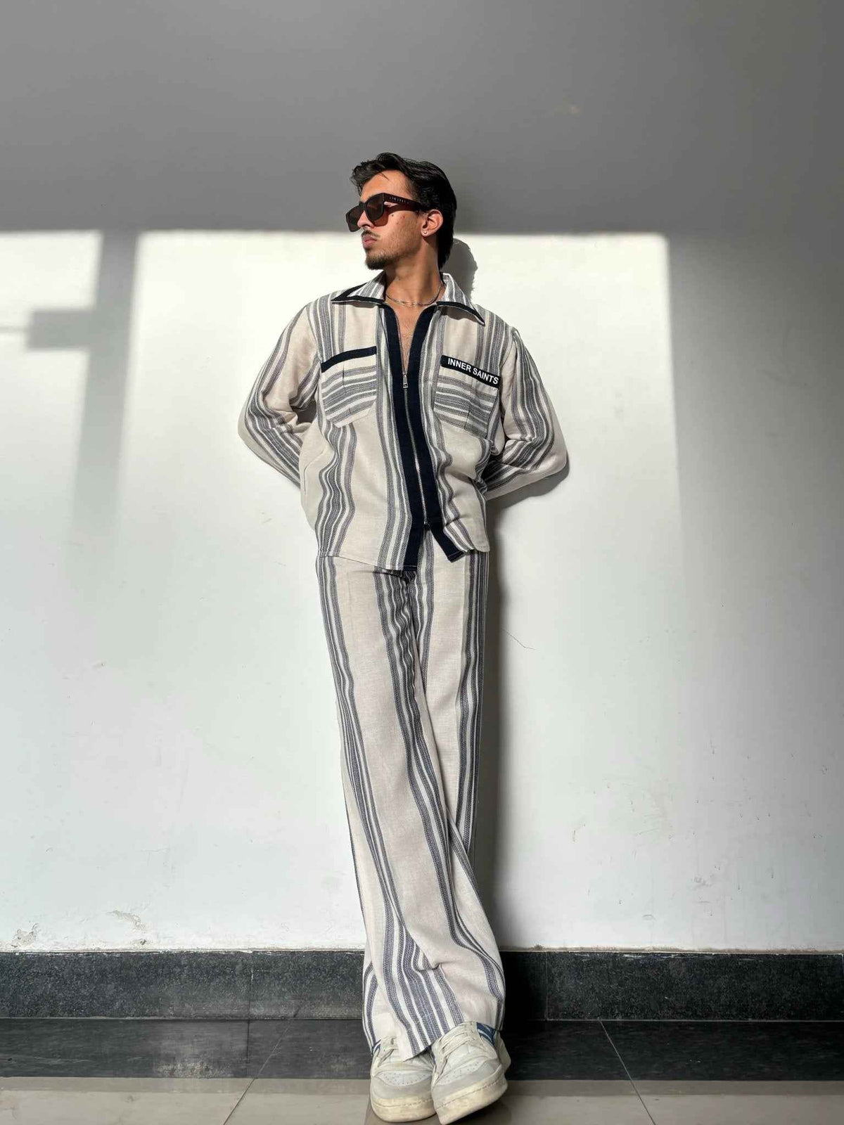 Oxford Blue Stripe Co-ord Set