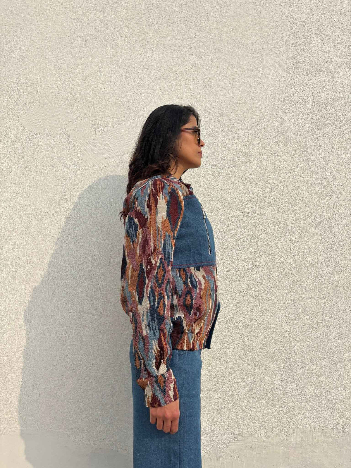 Ikkat Denim Co-ord Set