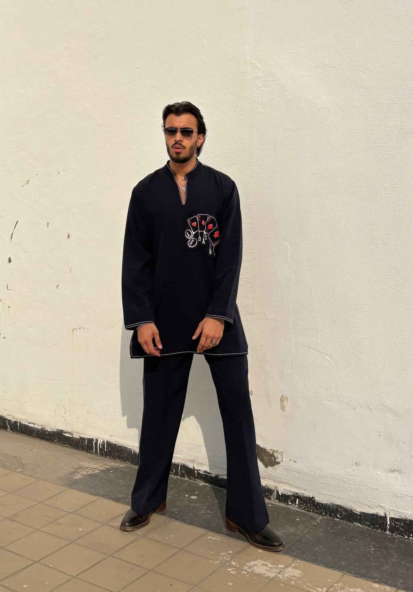 Navy Blue Classic Kurta Co-ord