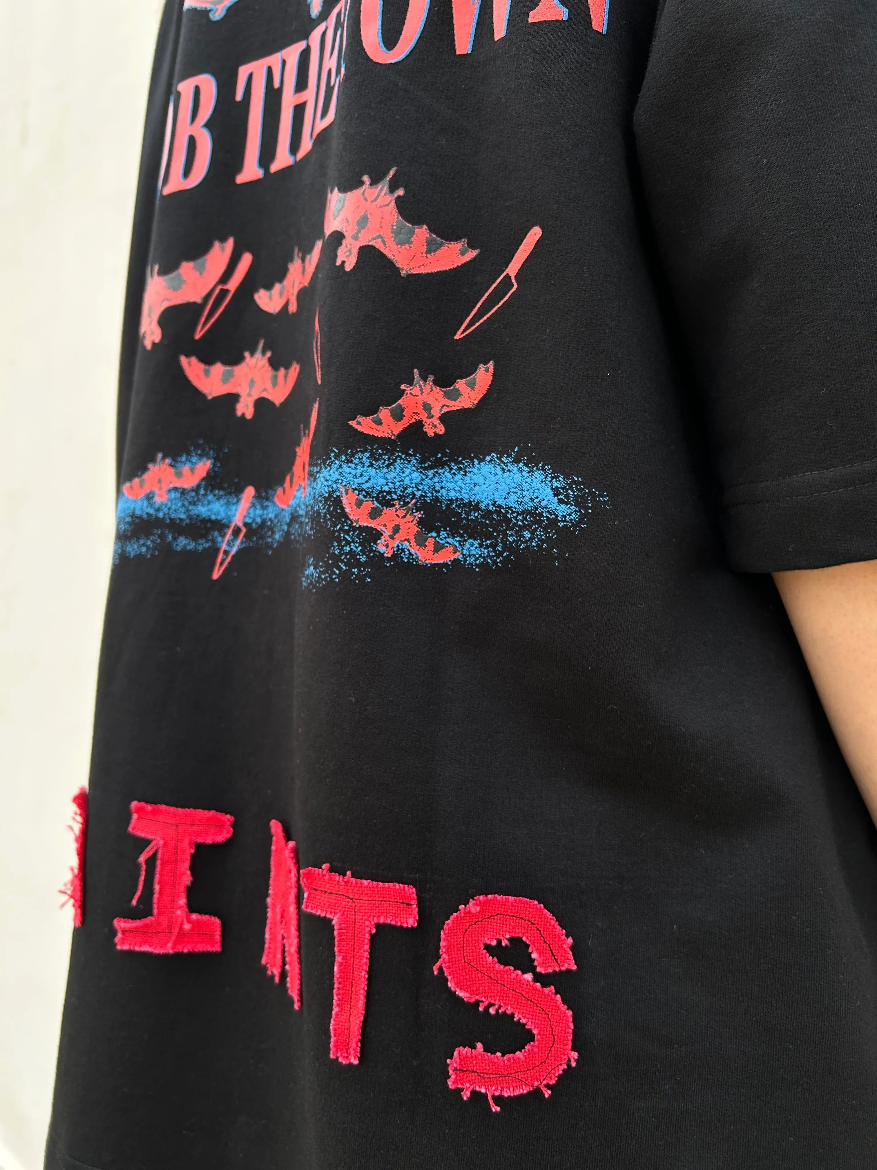 Rob The Town Black Oversized T-shirt