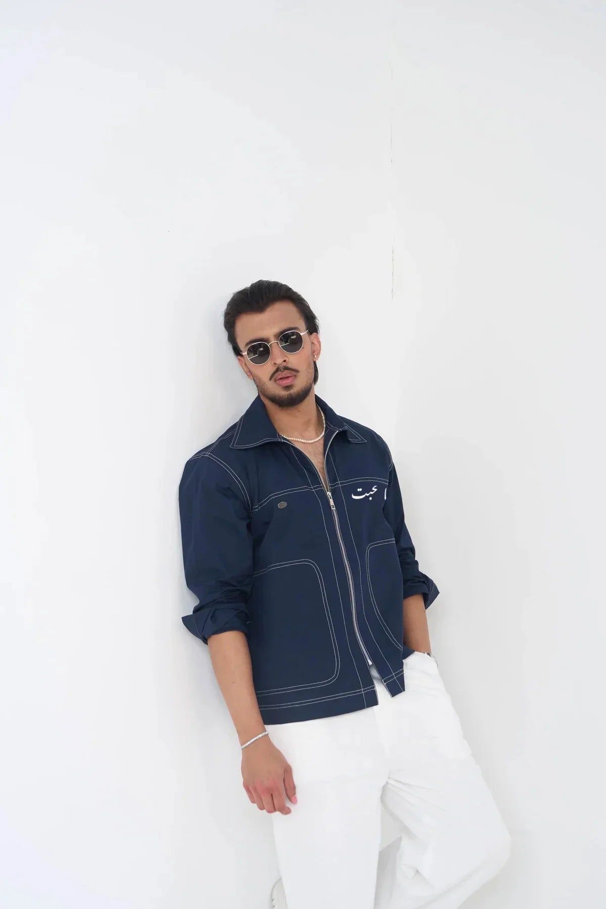 Aham Prema Navy Full Sleeve Shirt