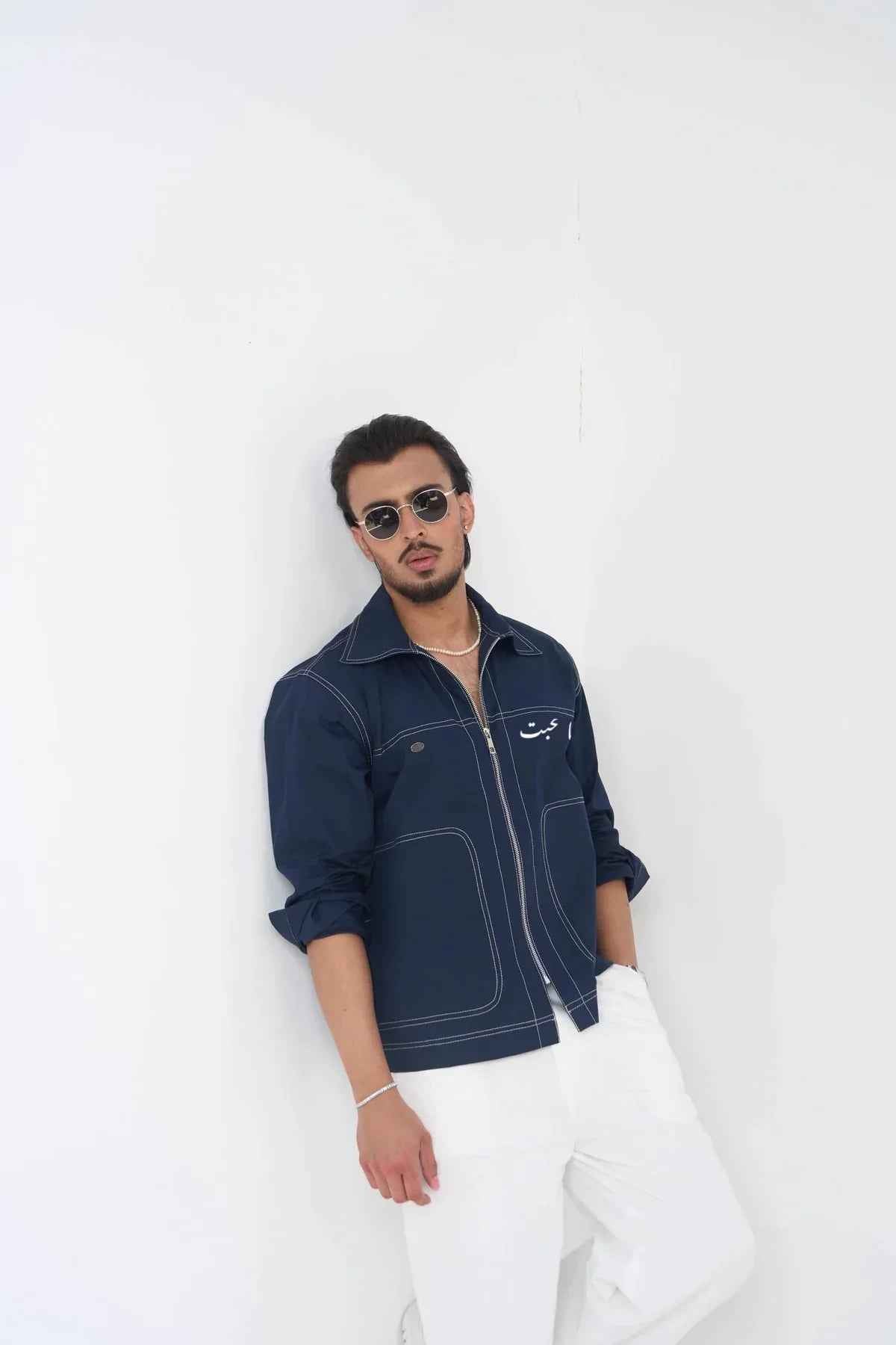 Aham Prema Navy Full Sleeve Shirt