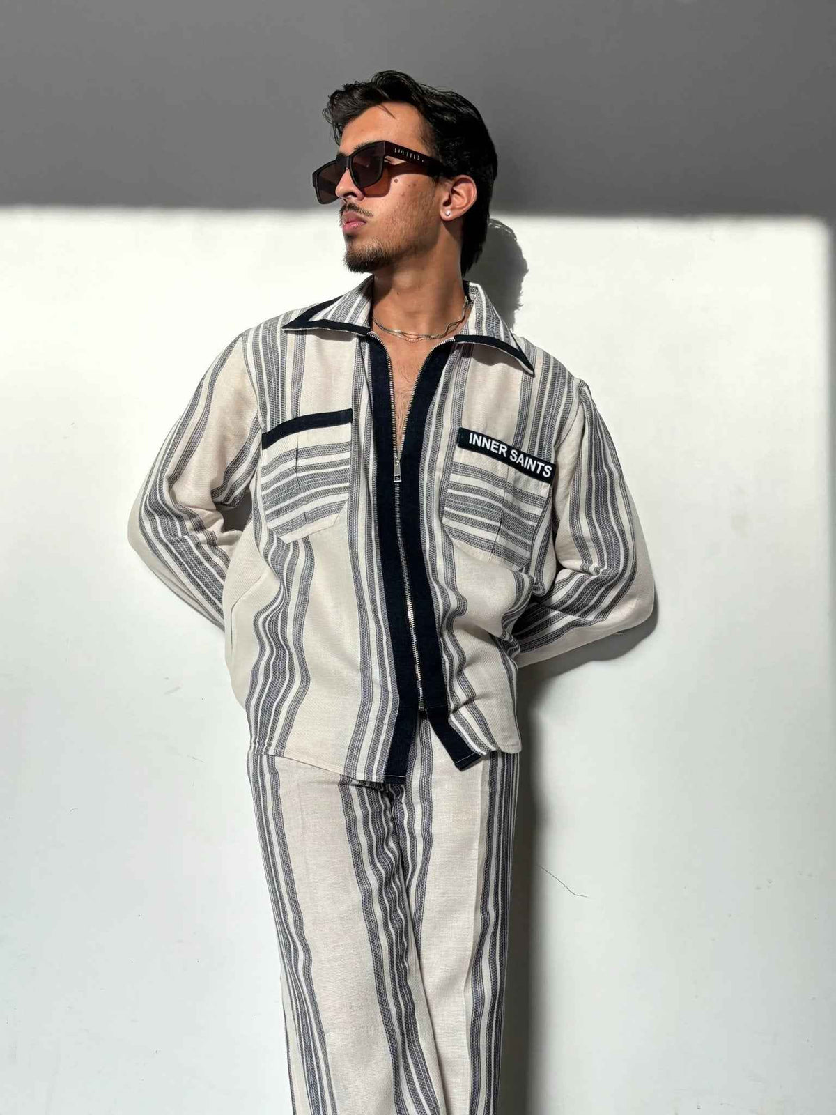 Oxford Blue Stripe Co-ord Set