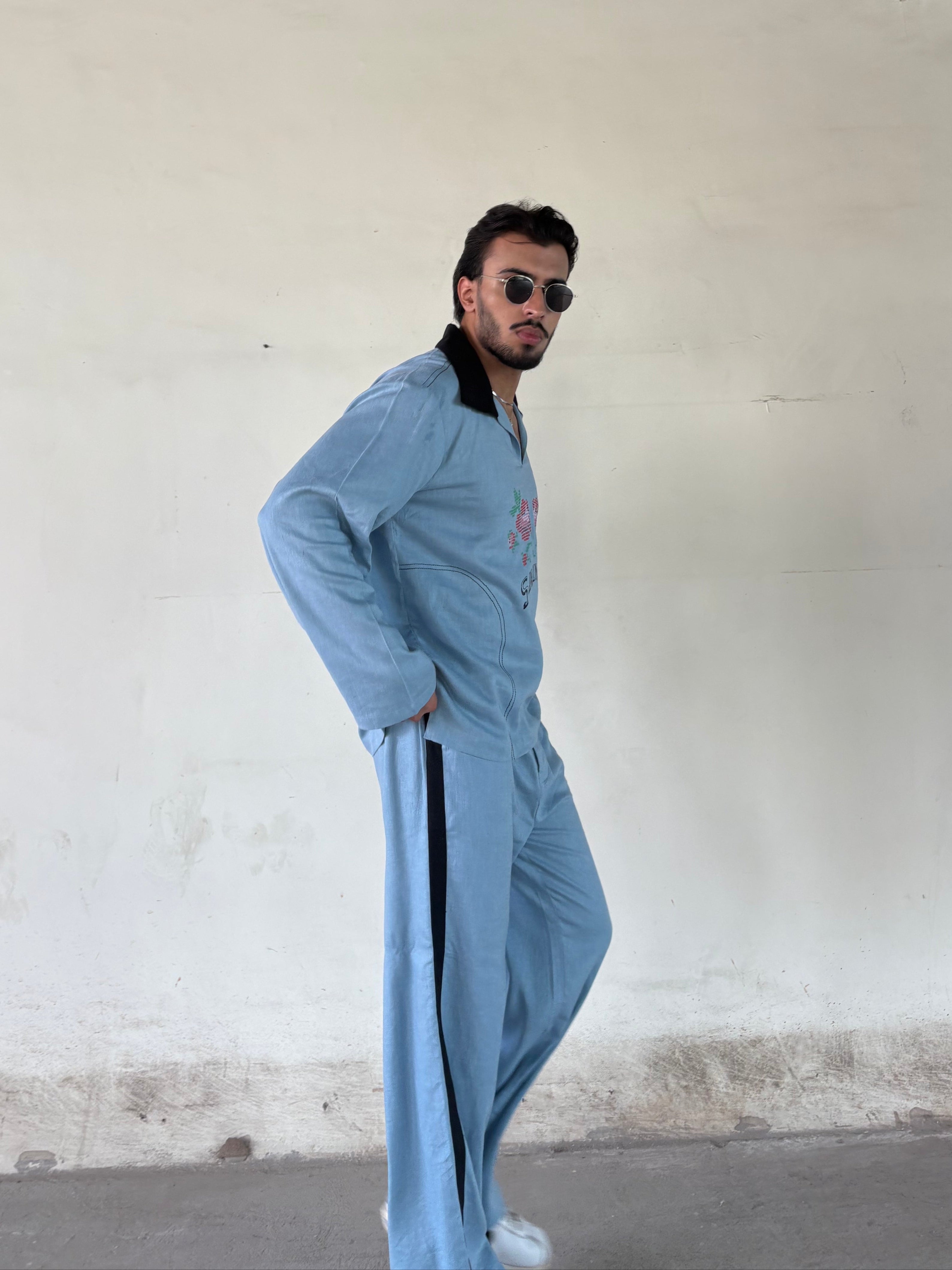 Legends Blue Linen Co-ord set