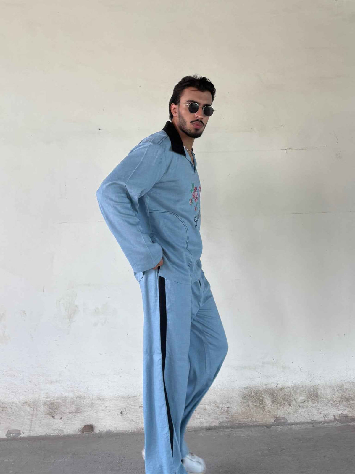 Legends Blue Linen Co-ord set